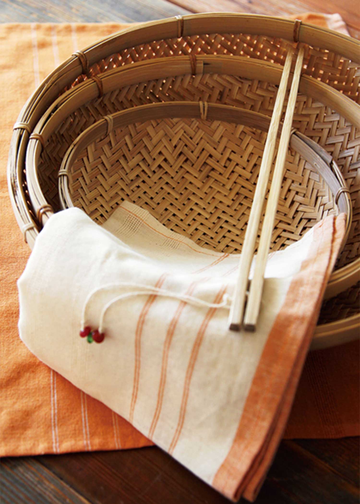 ベーシック竹ザル(3個セット)