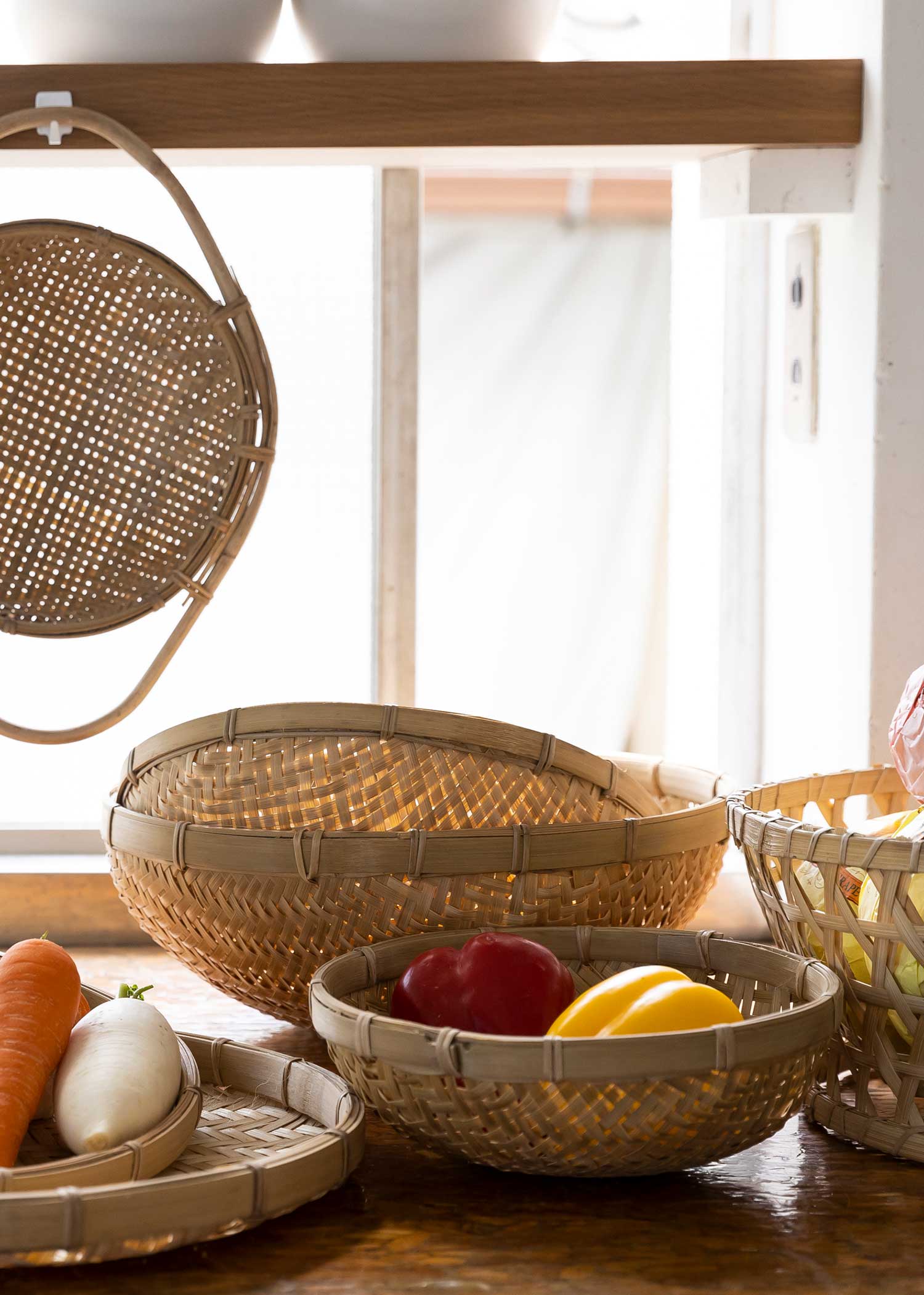 ベーシック竹ザル(3個セット)