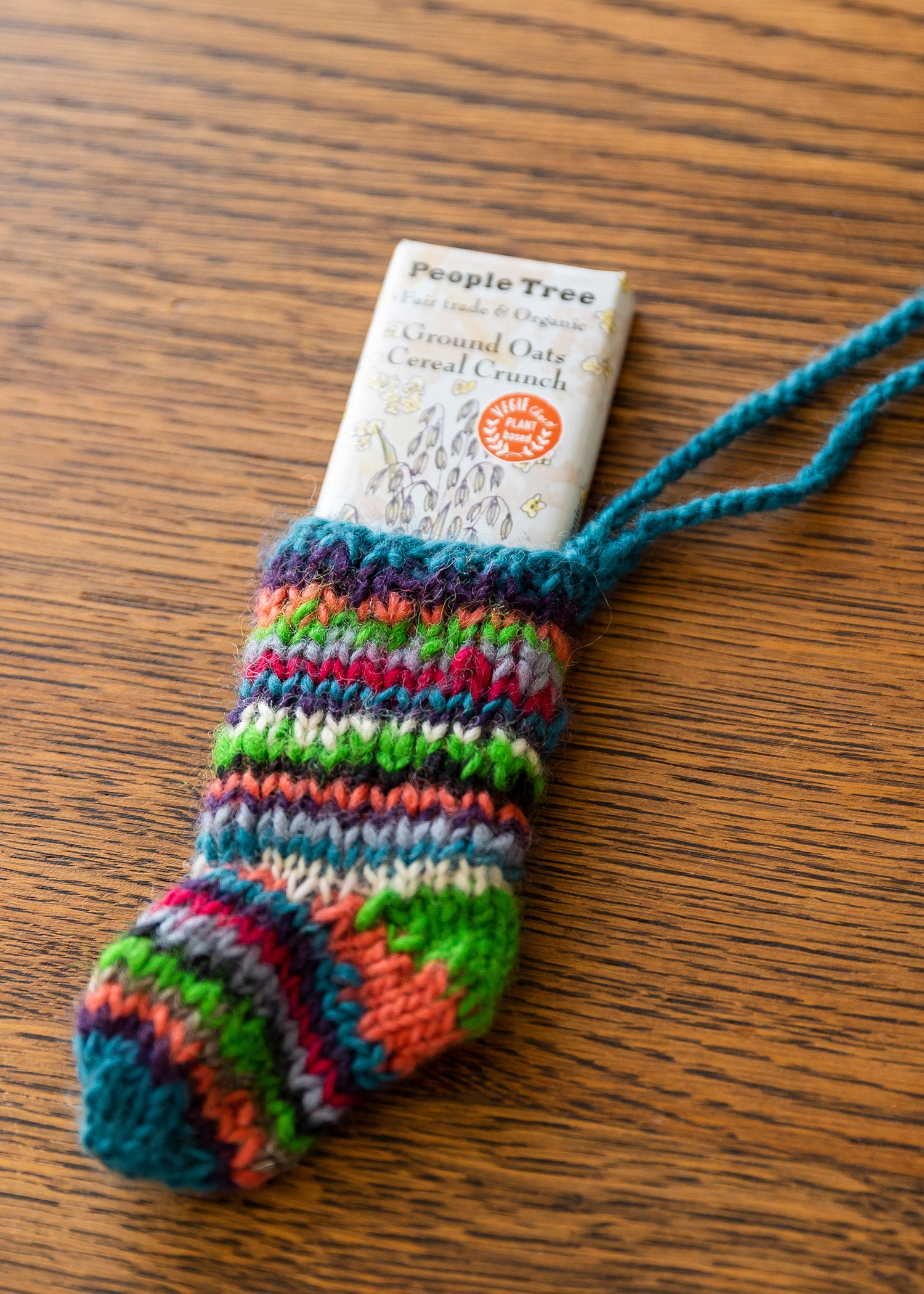 リサイクルウールの手編みミニソックス・アソートカラー 