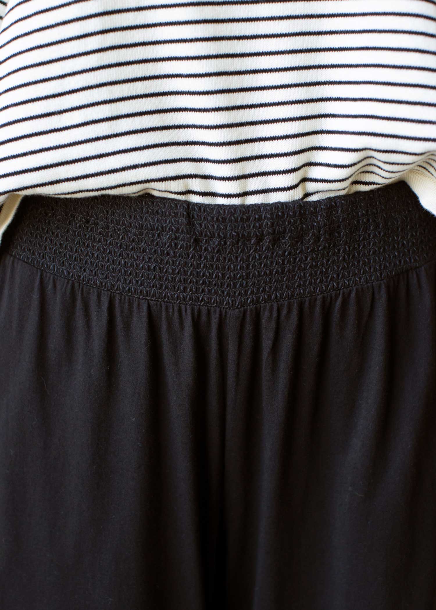 オーガニックコットン天竺ウエストシャーリングパンツ