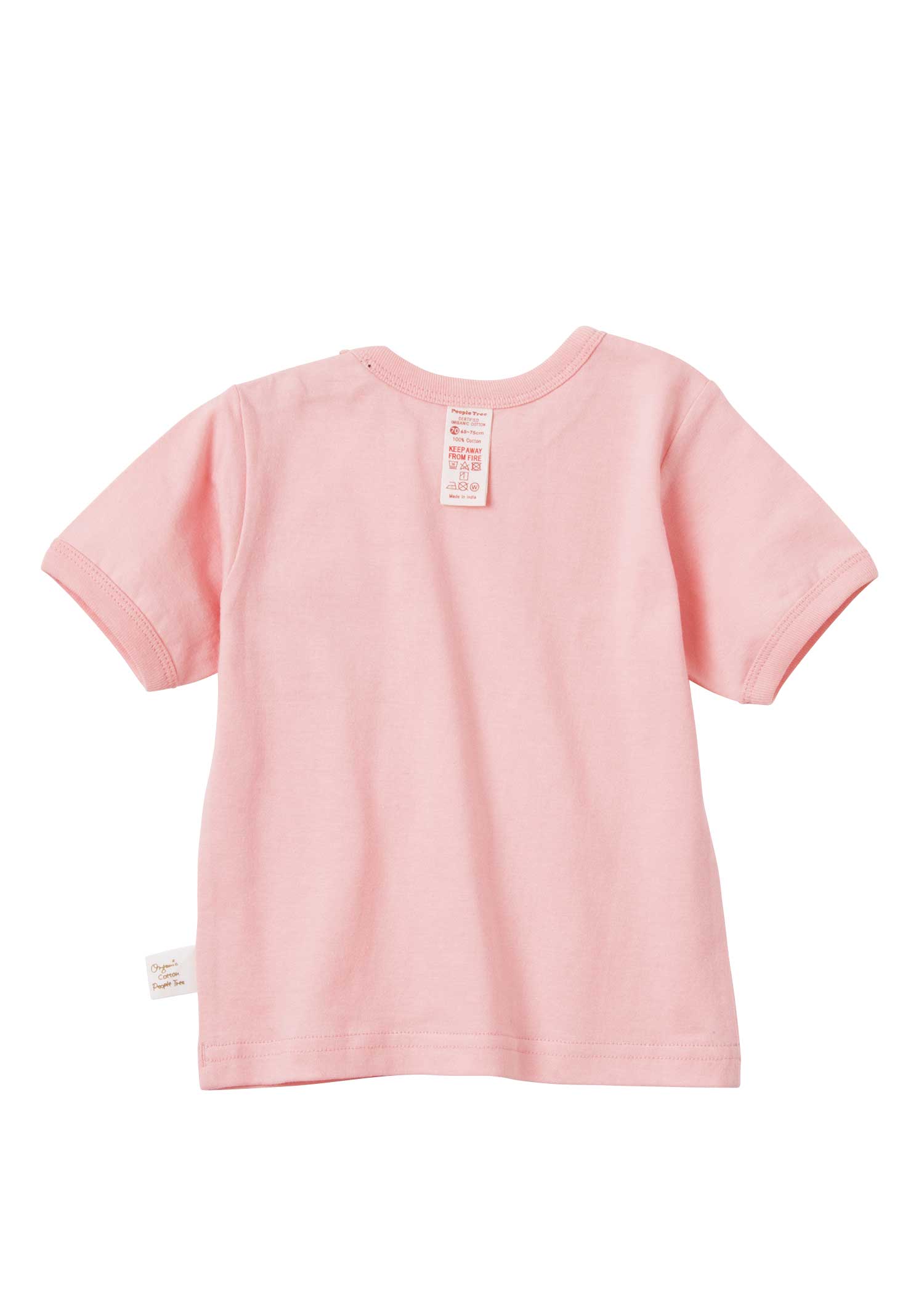 オーガニックコットンベビーラビットプリントTシャツ