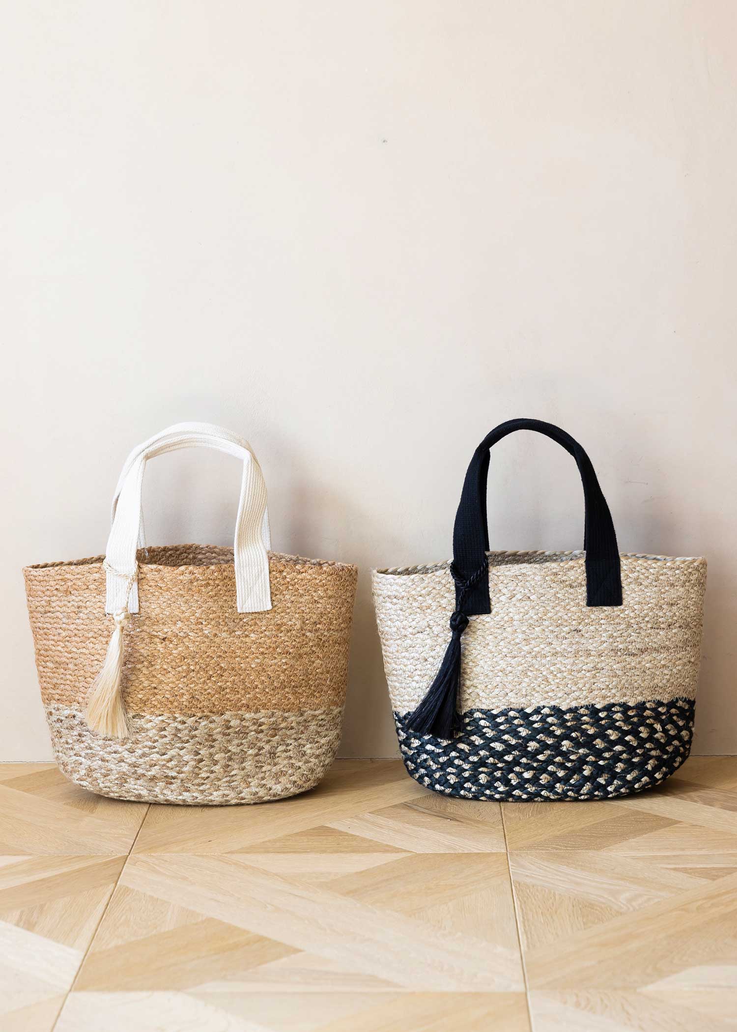 コットンハンドルジュートバッグ(大)