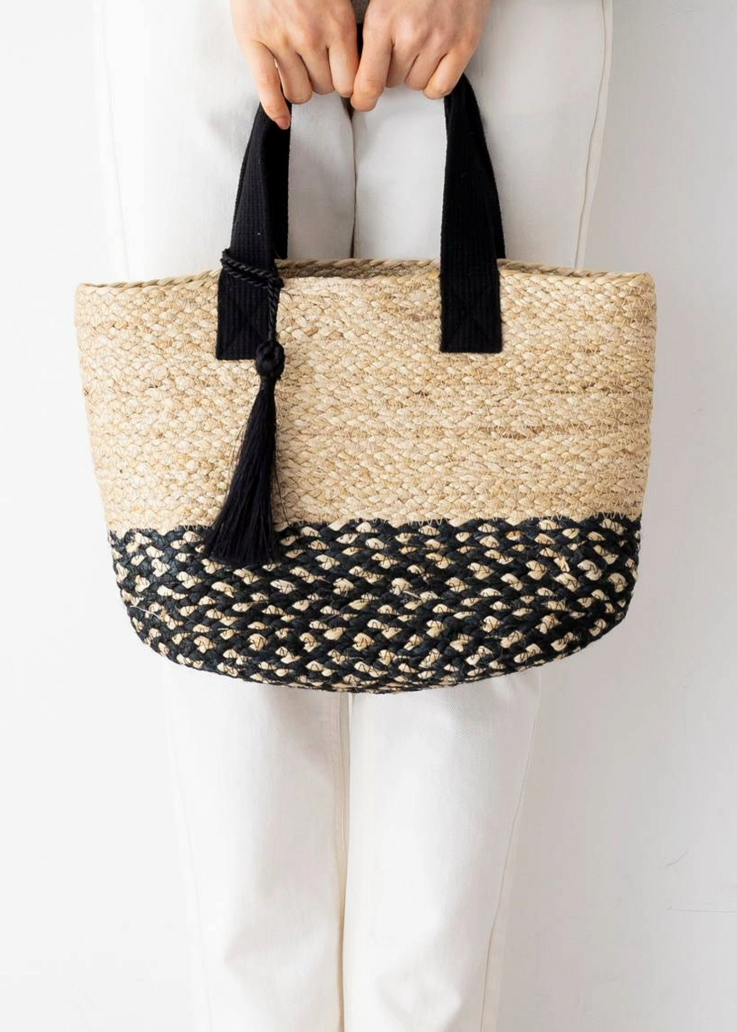 コットンハンドルジュートバッグ(大)