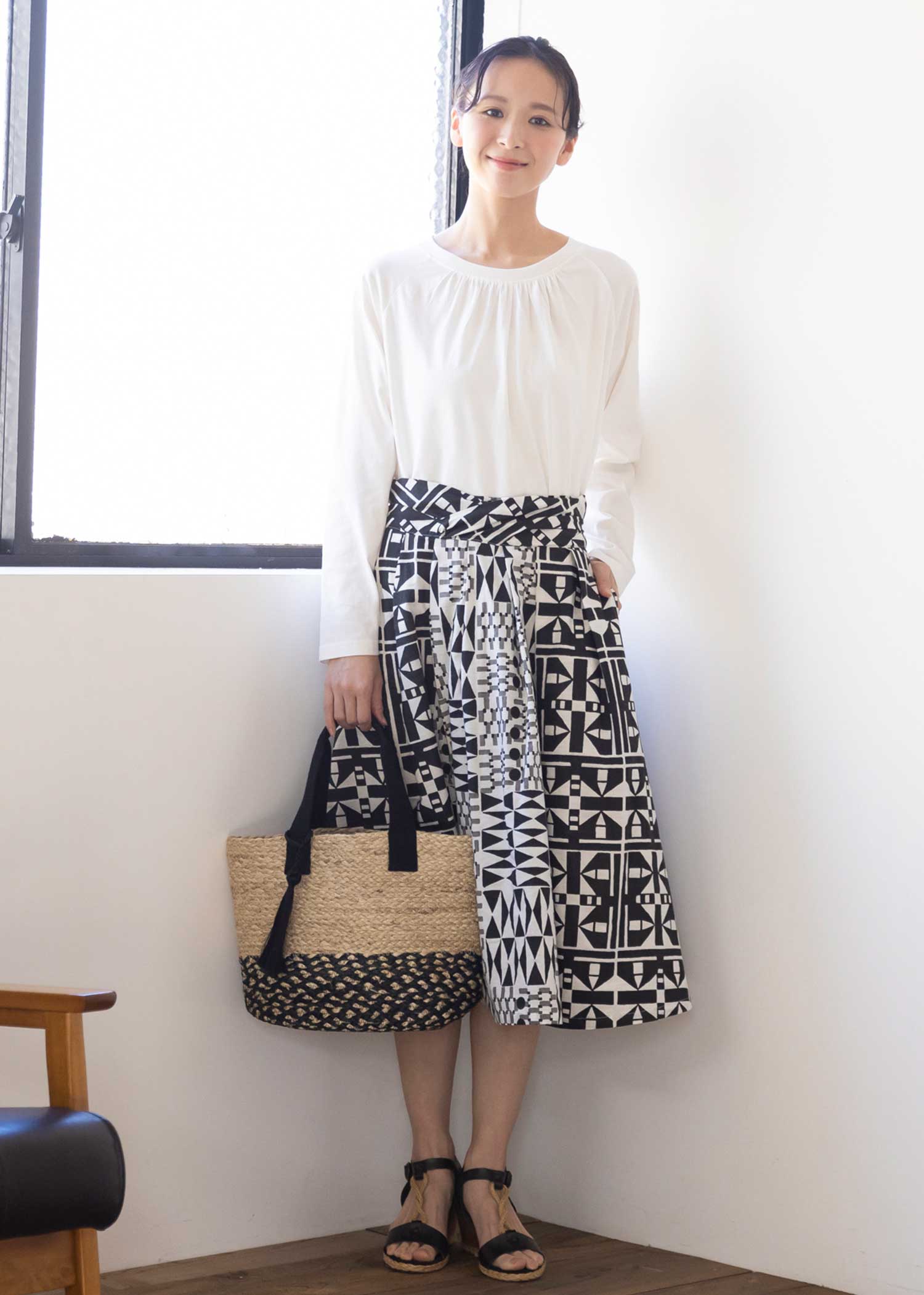 コットンハンドルジュートバッグ(大)