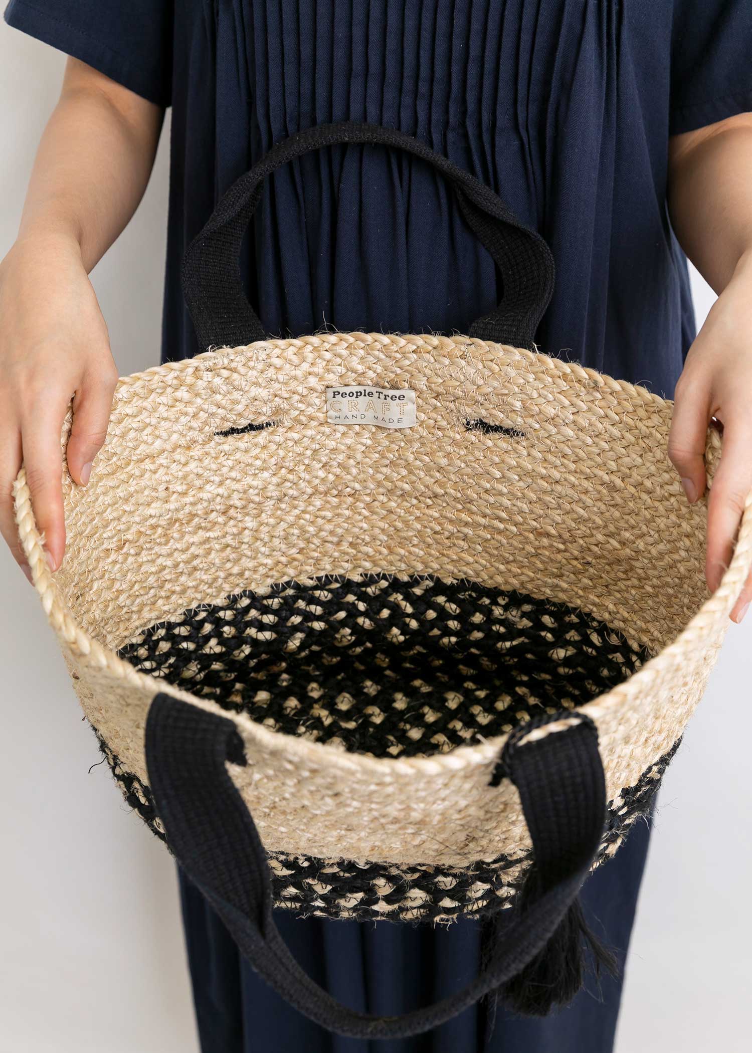 コットンハンドルジュートバッグ(大)