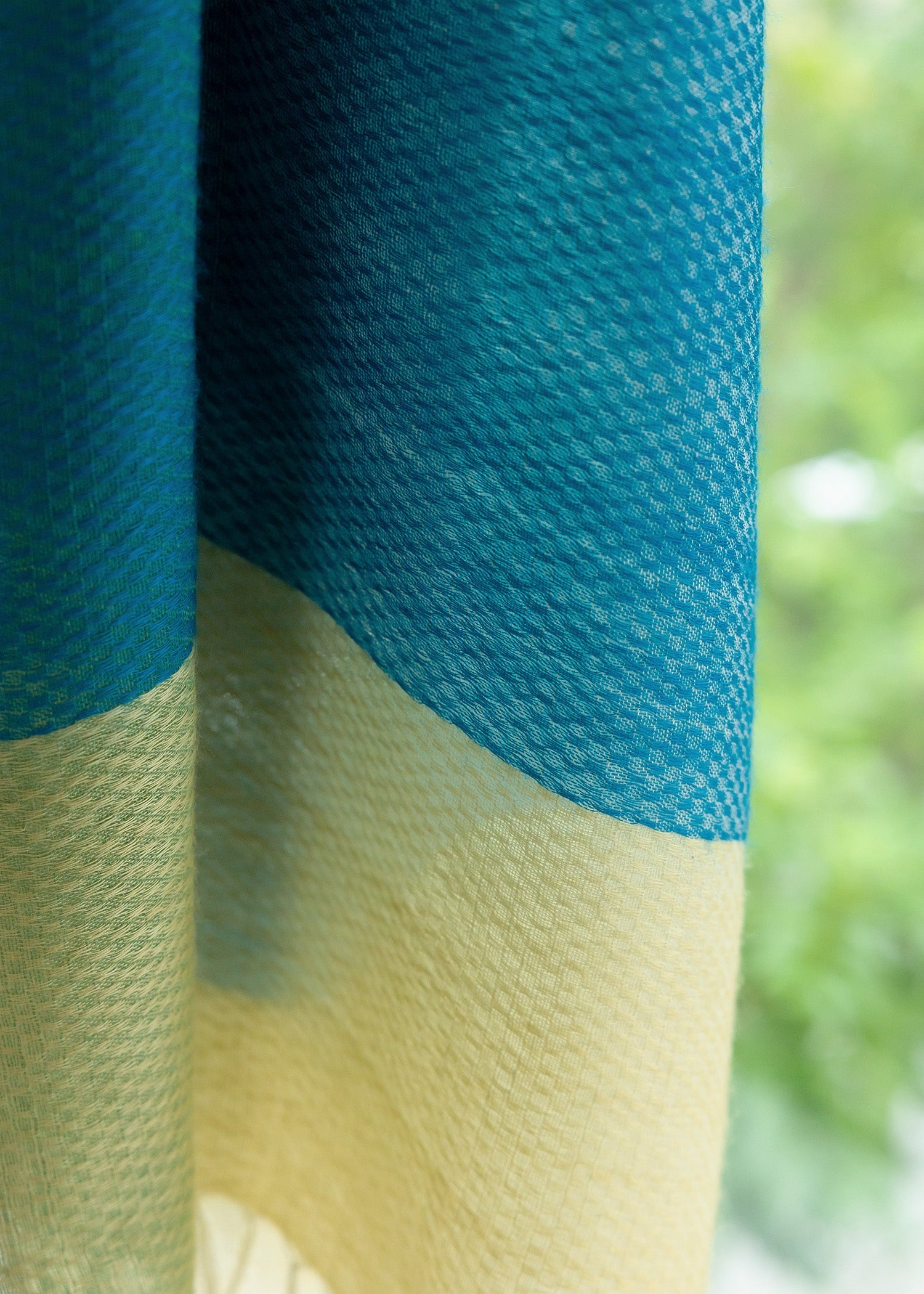 手織りウール&コットンストール