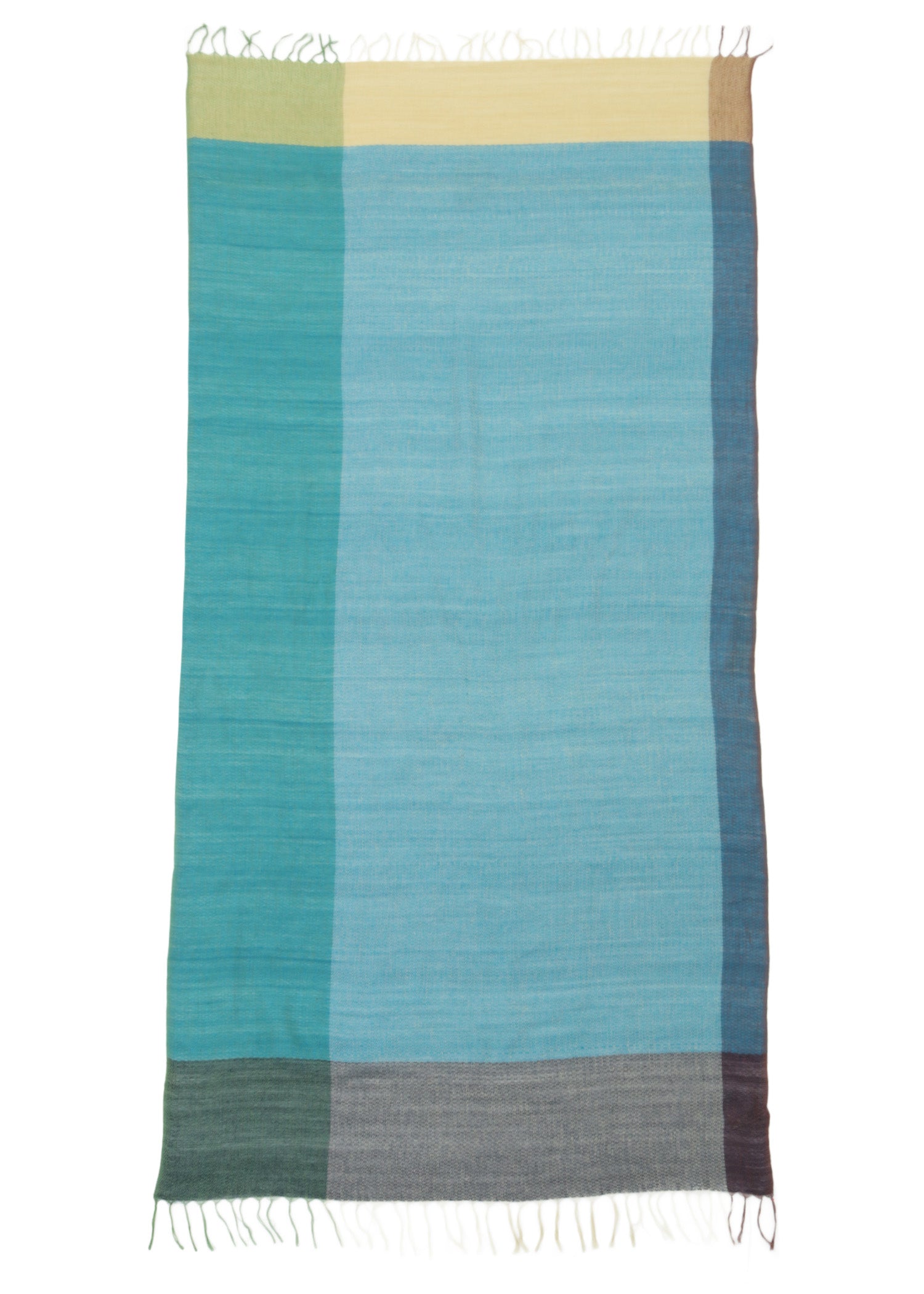 手織りウール&コットンストール