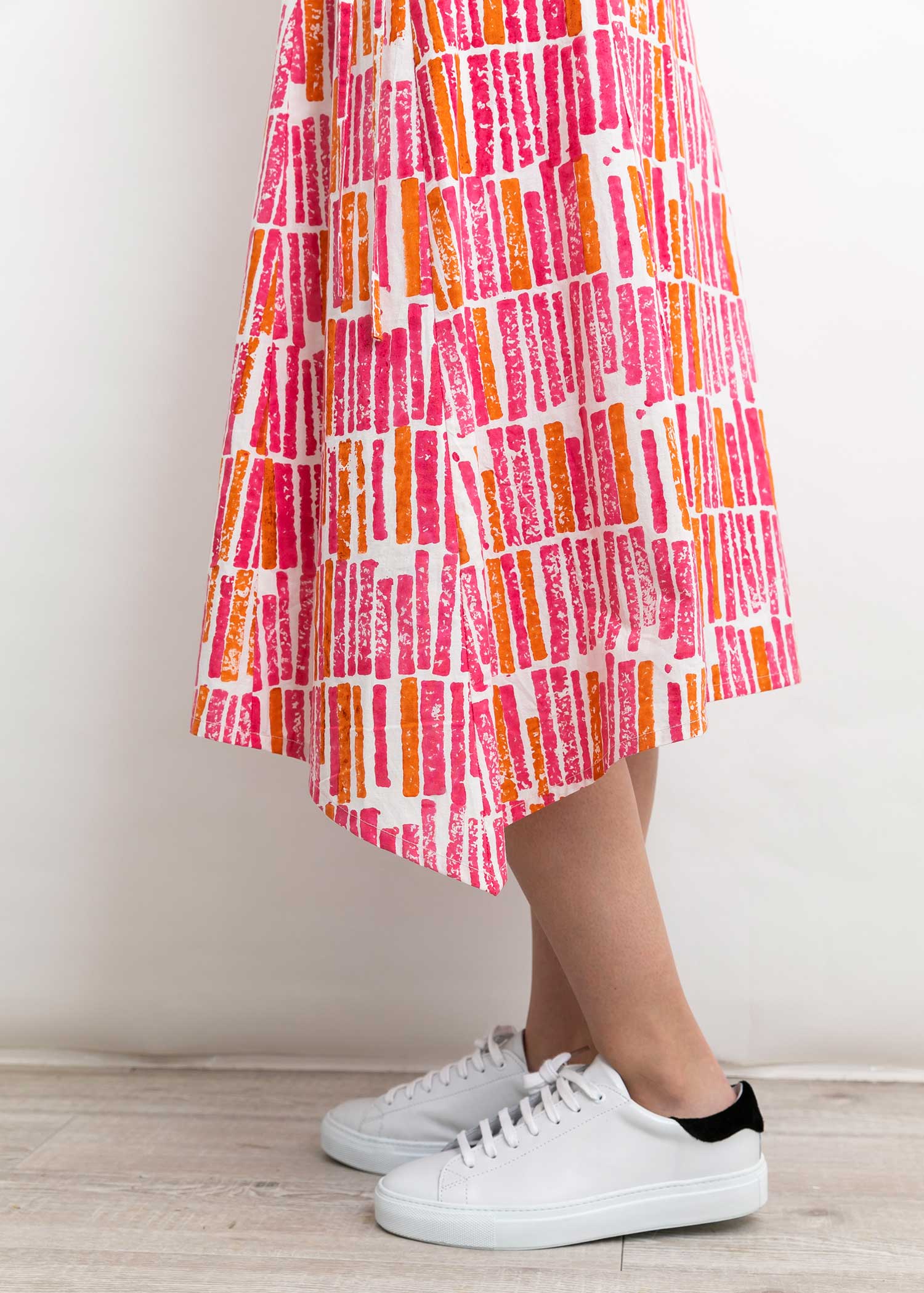 スティック柄フレアスカート