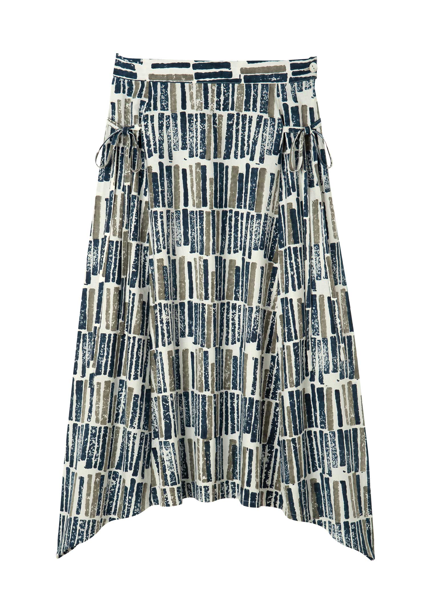 スティック柄フレアスカート