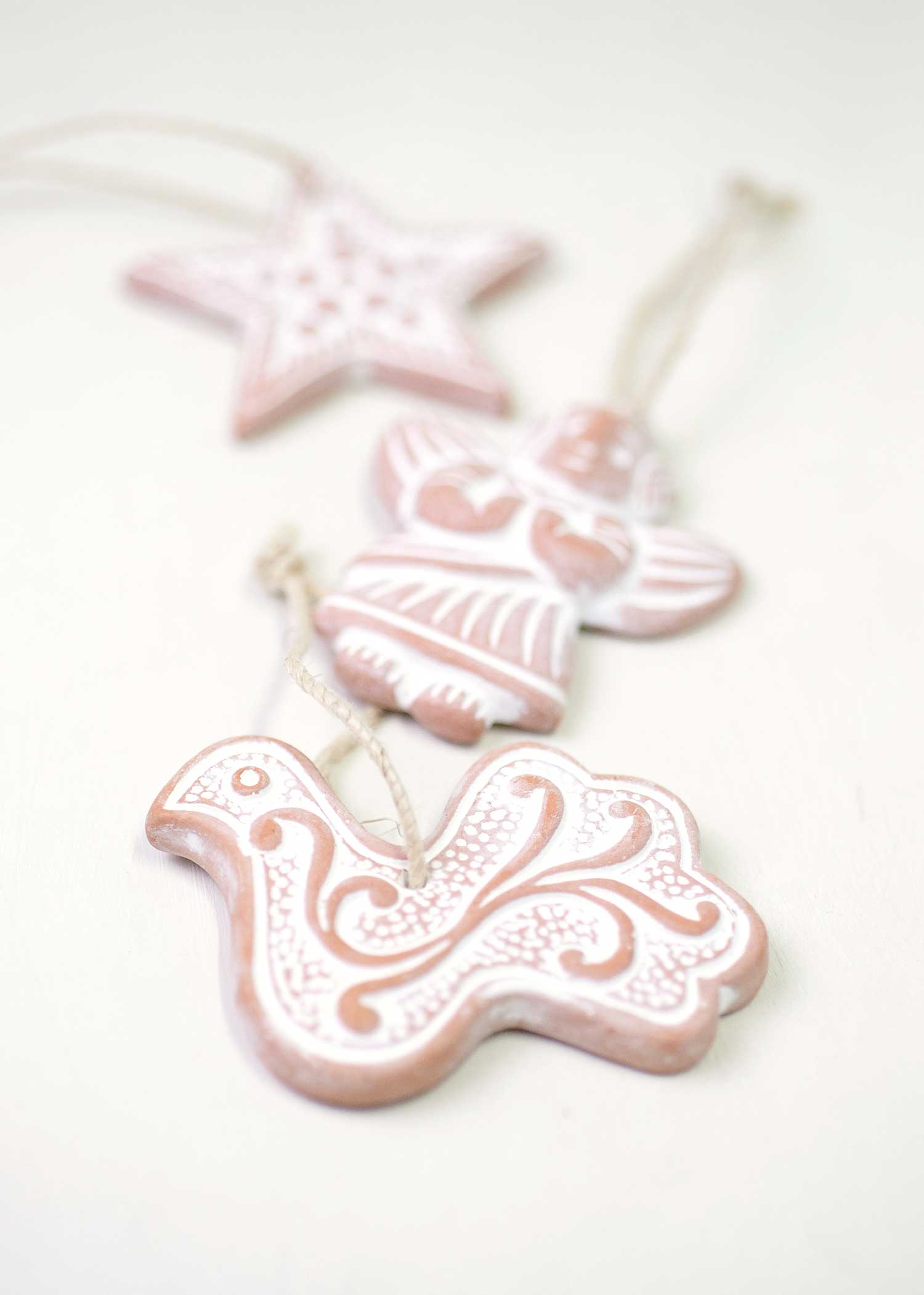 テラコッタのオーナメント バード