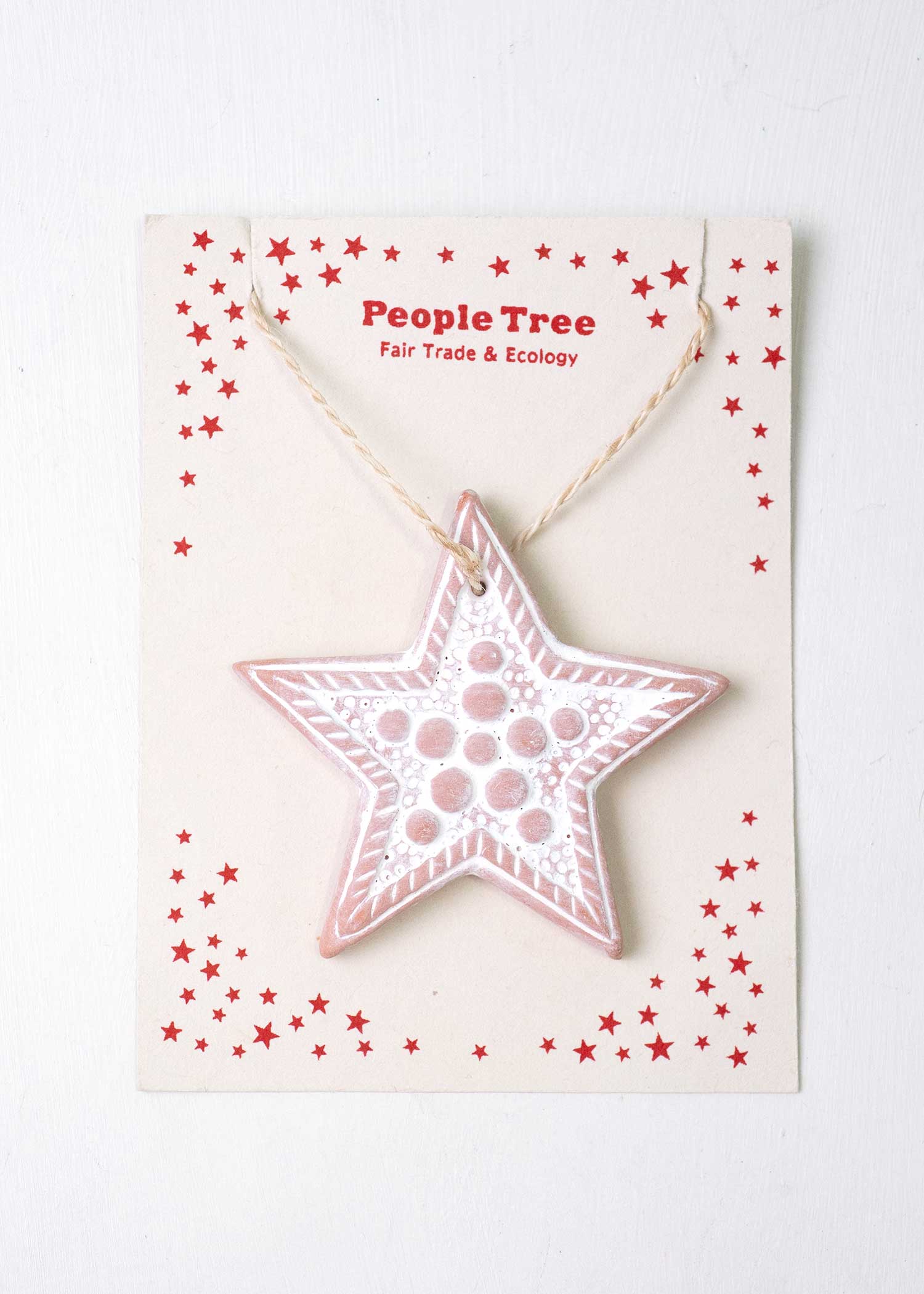 テラコッタのオーナメント スター