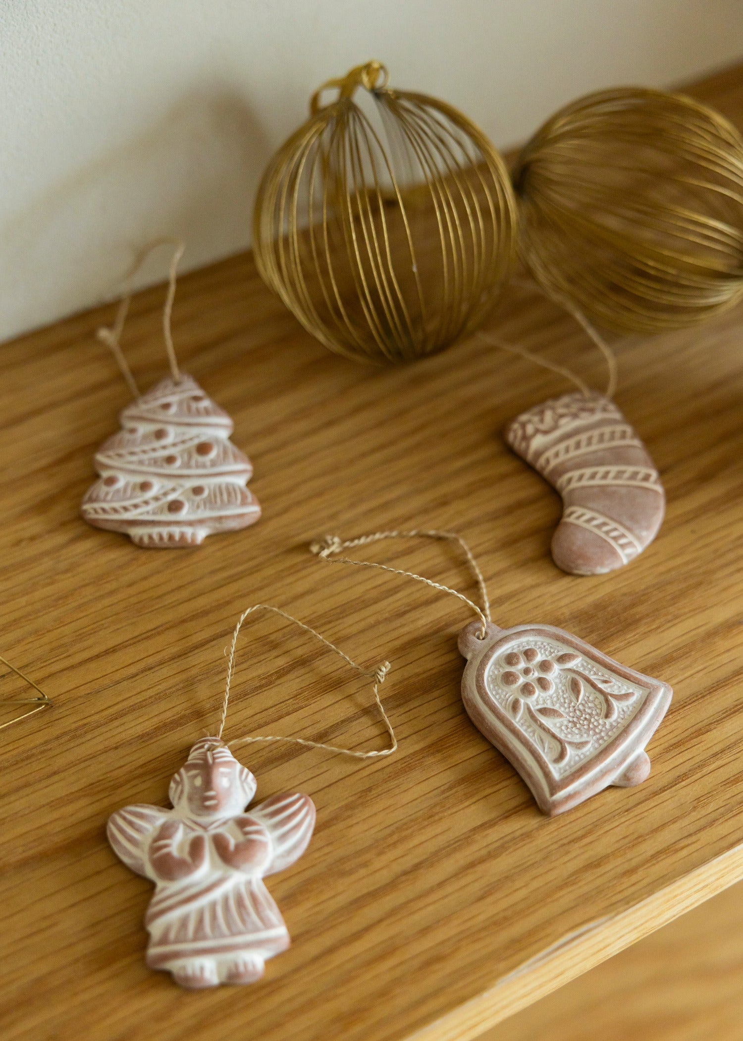 テラコッタのオーナメント ソックス