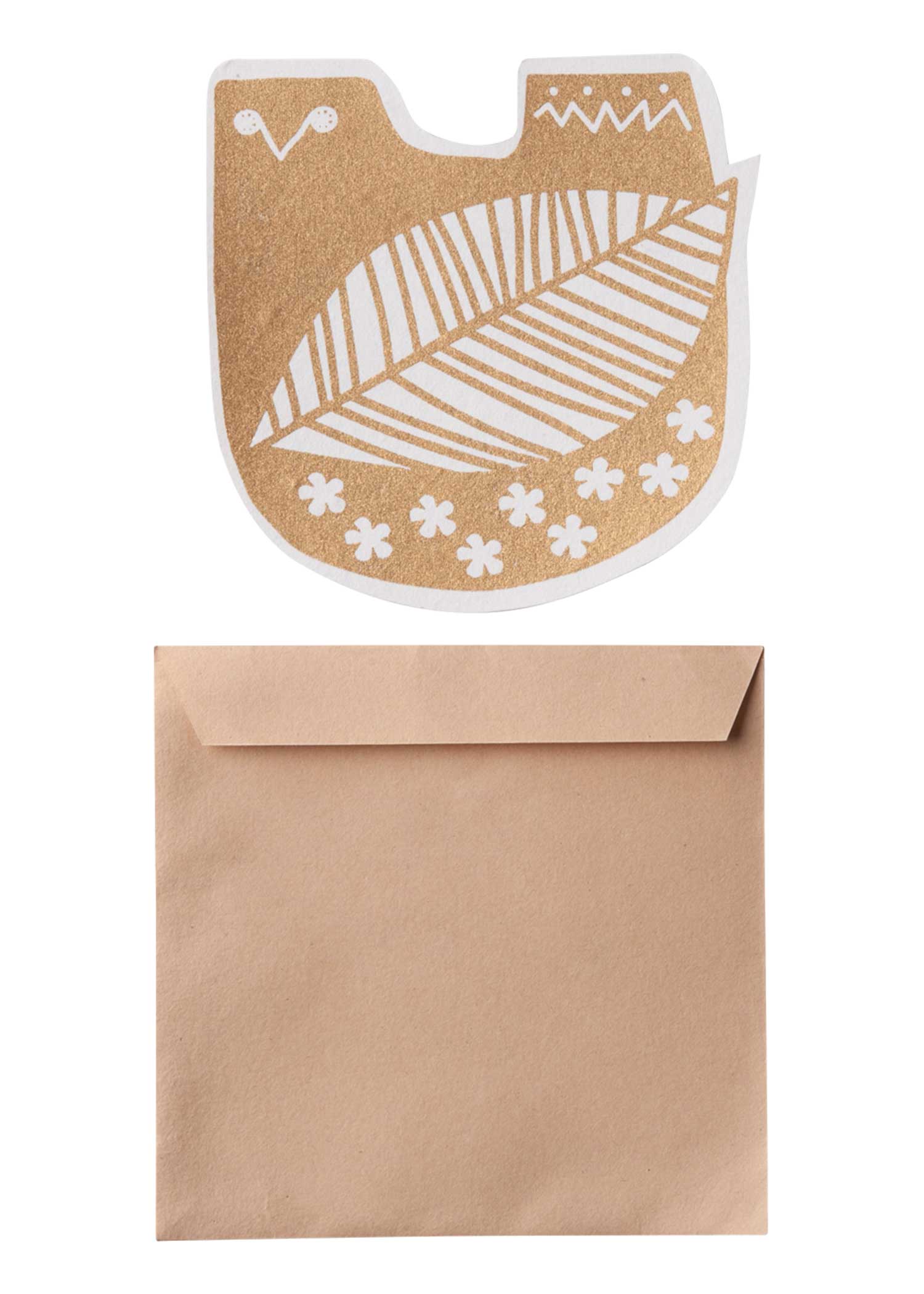 手漉き紙のグリーティングカード トリ