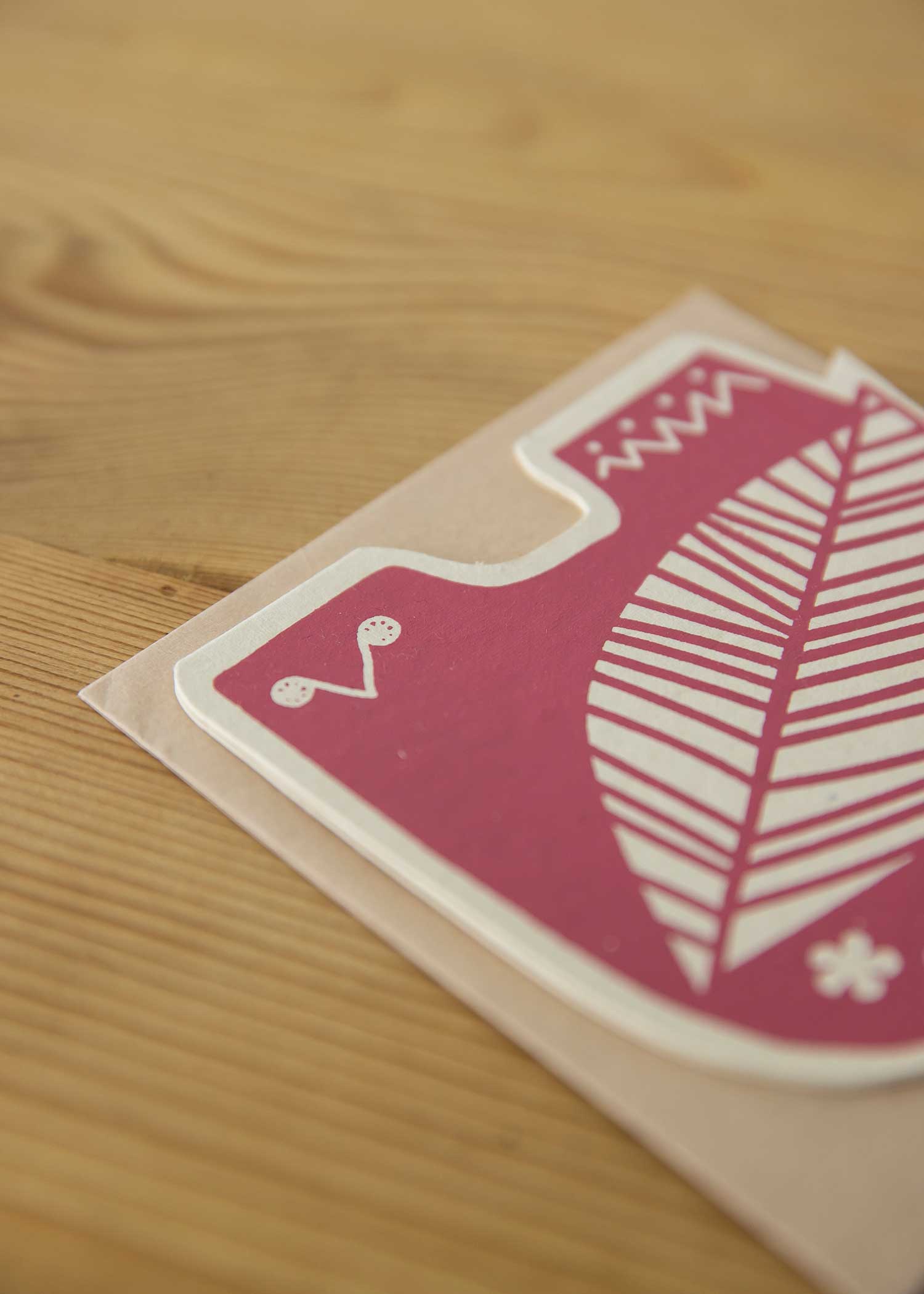 手漉き紙のグリーティングカード トリ