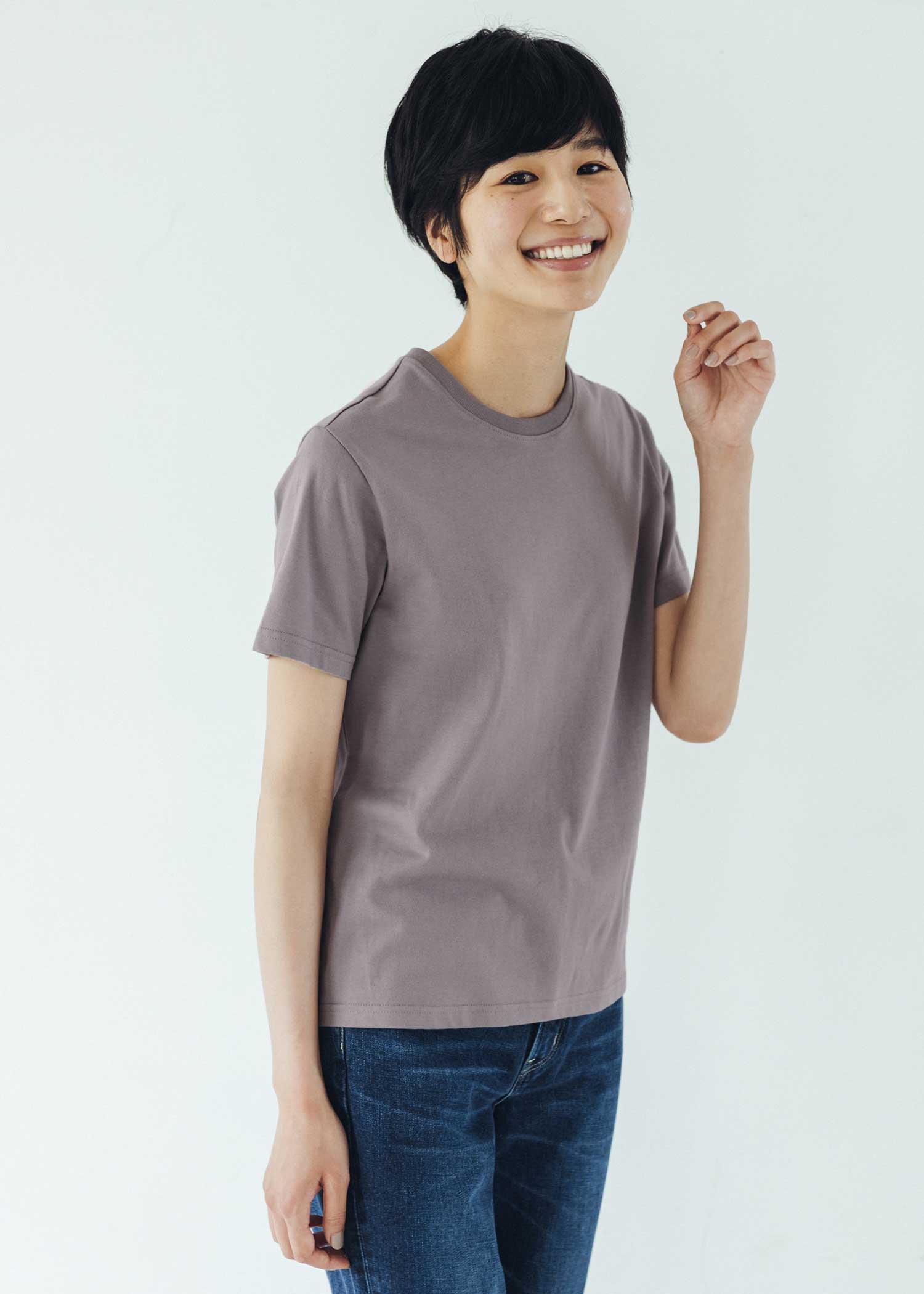 オーガニックコットンベーシックTシャツ