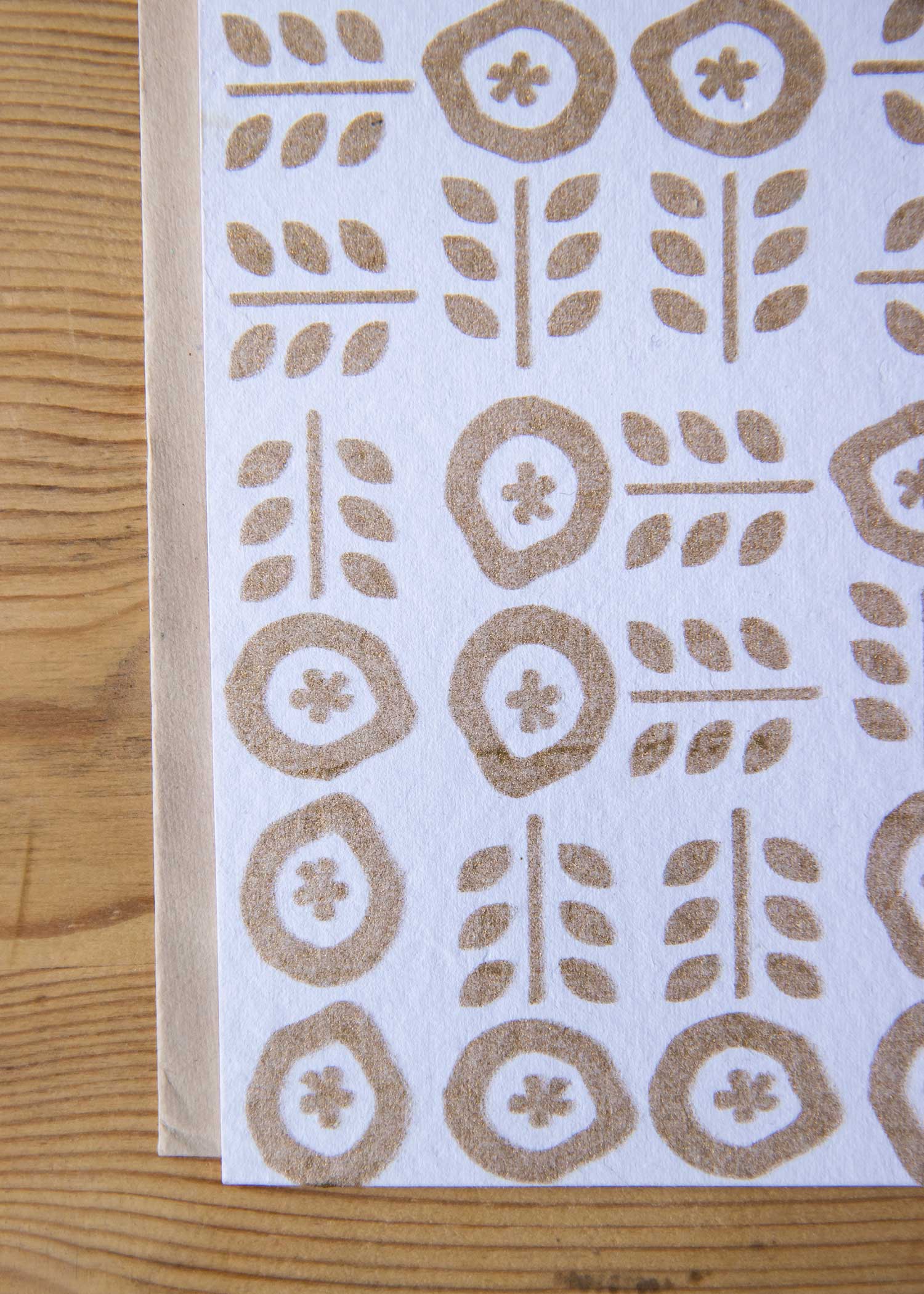 手漉き紙のグリーティングカード