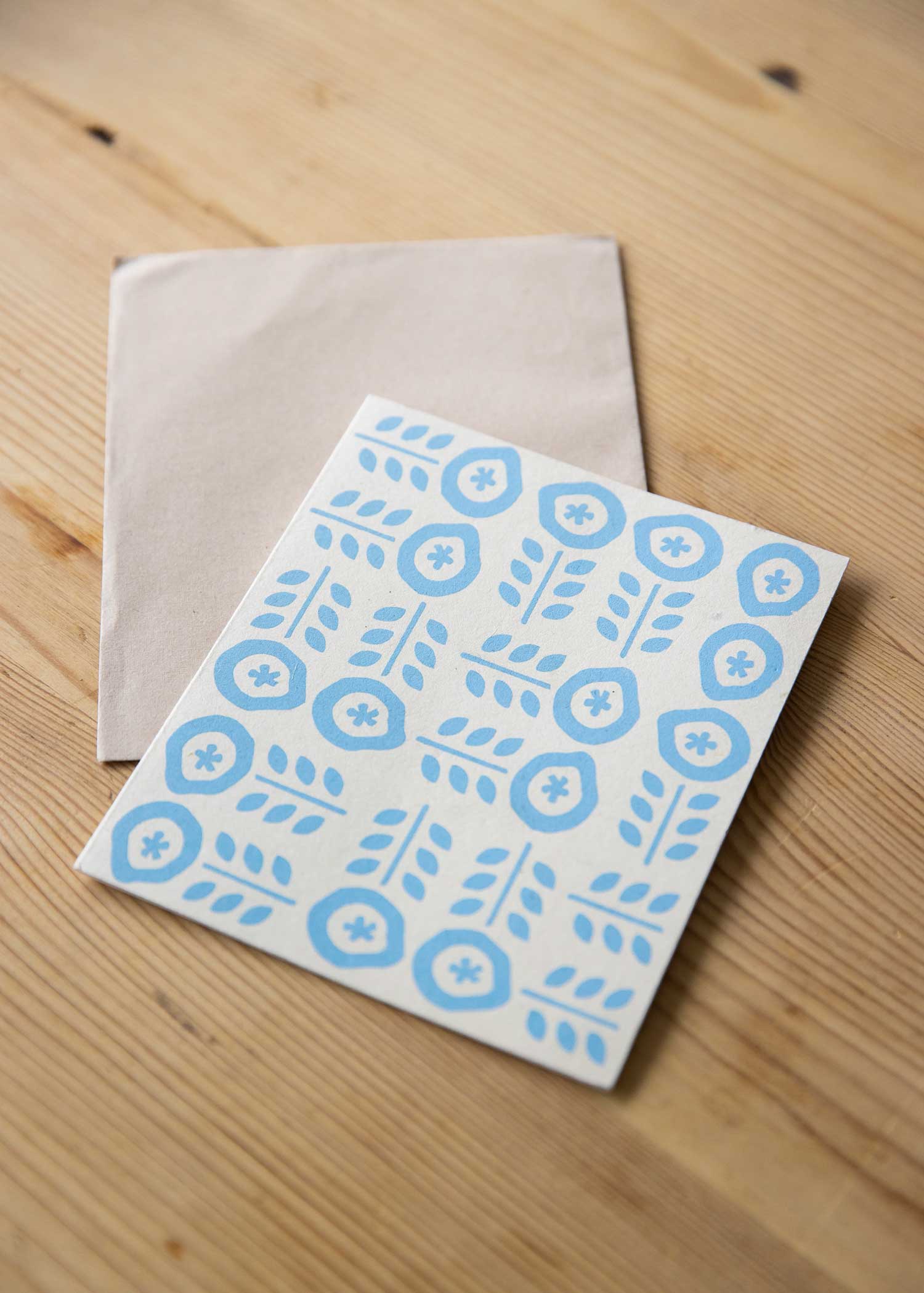 手漉き紙のグリーティングカード