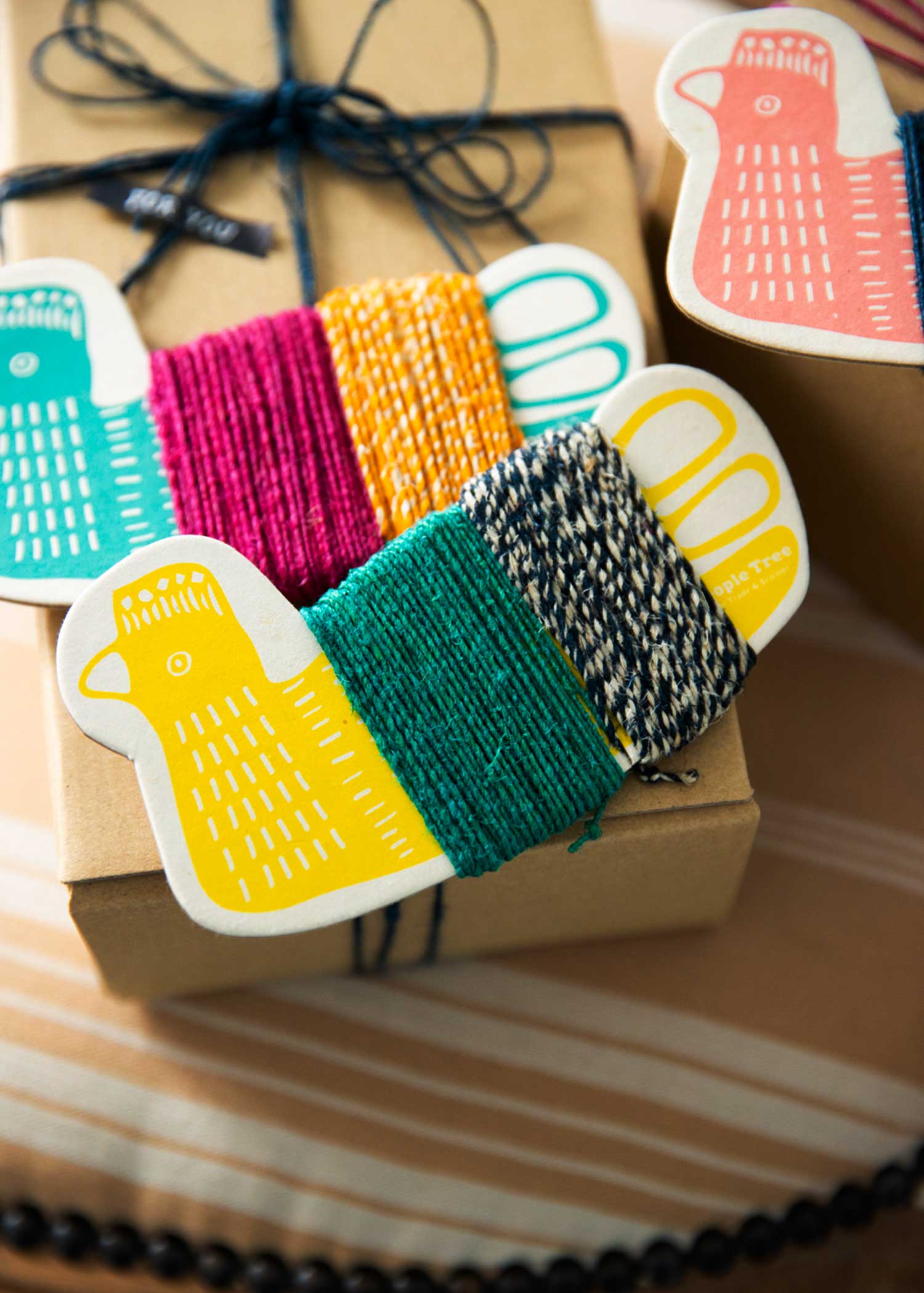 トリの麻ひも2色セット