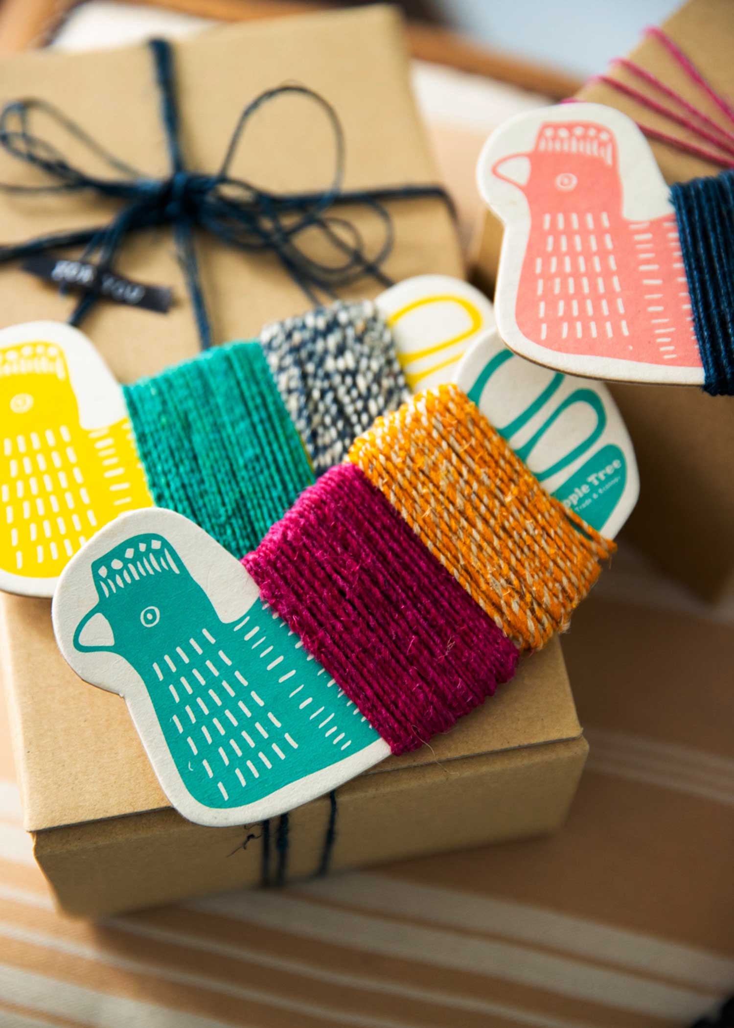 トリの麻ひも2色セット