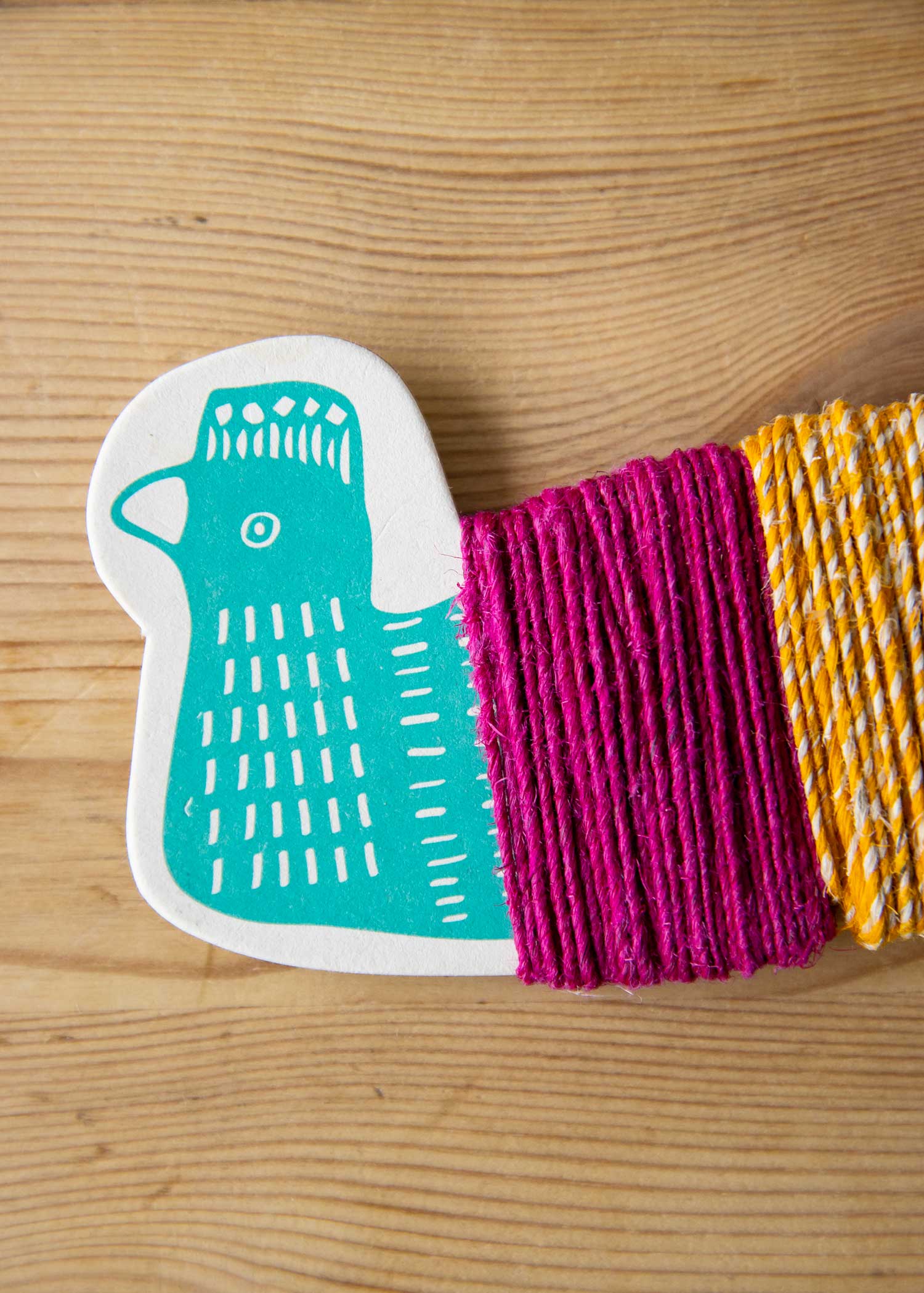 トリの麻ひも2色セット