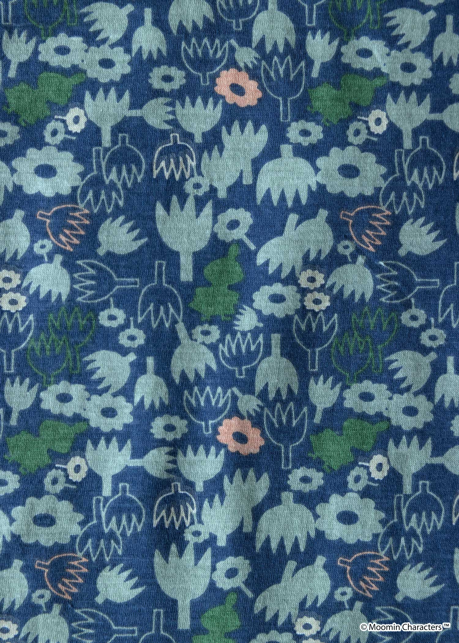 ムーミンオーガニックコットンミイ&フラワープリントイージードレス