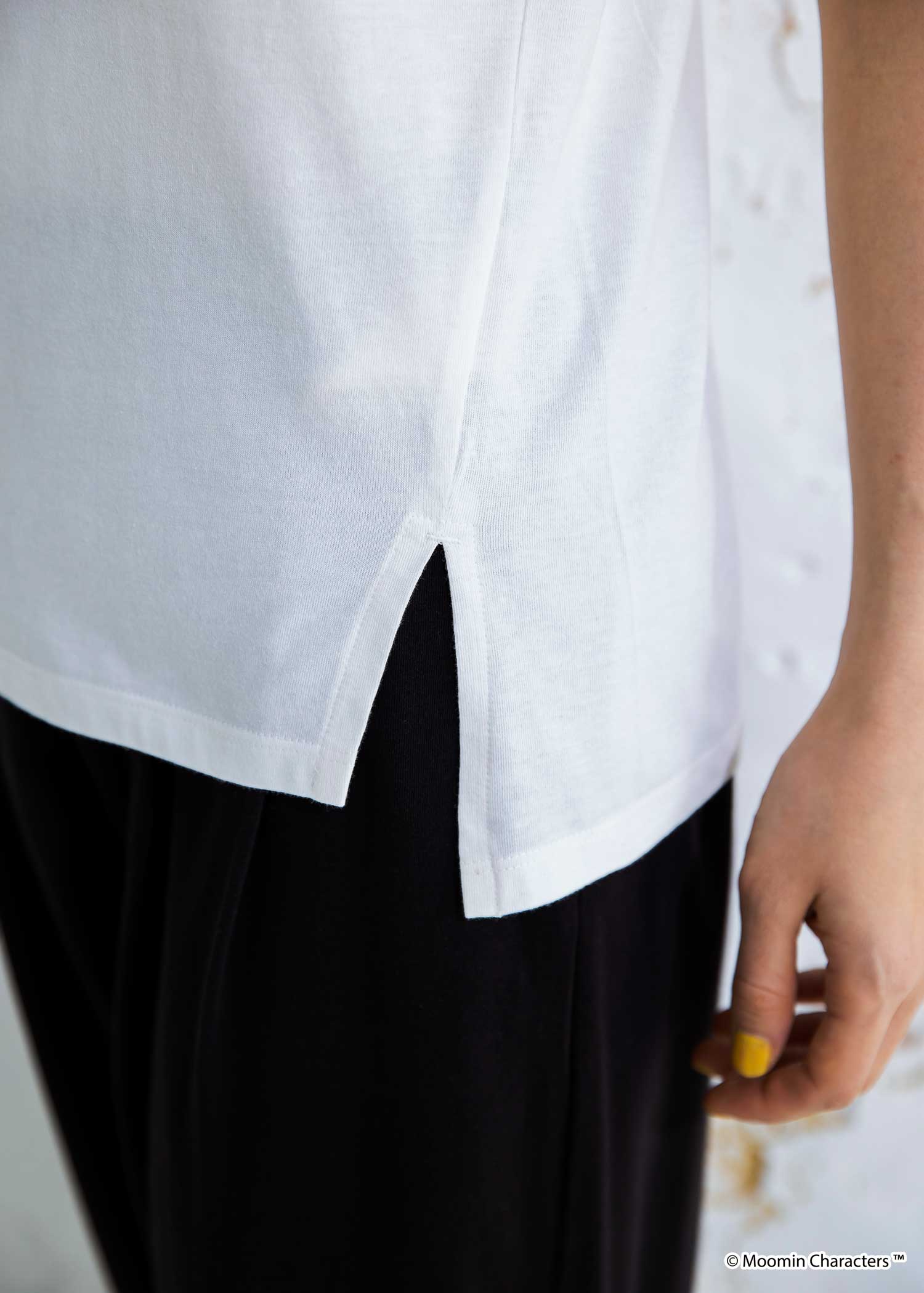 ムーミンオーガニックコットンスリットTシャツ