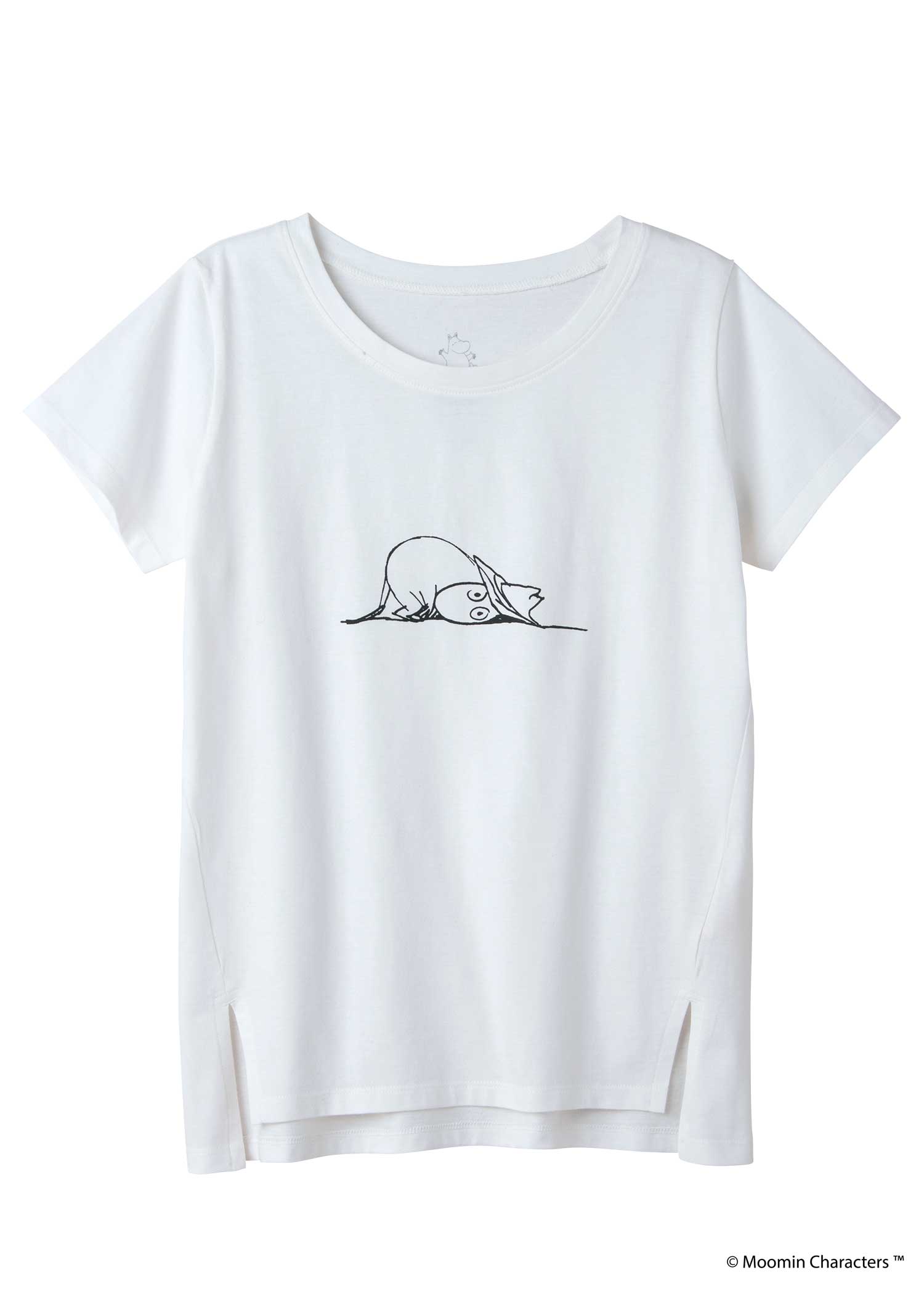 ムーミンオーガニックコットンスリットTシャツ