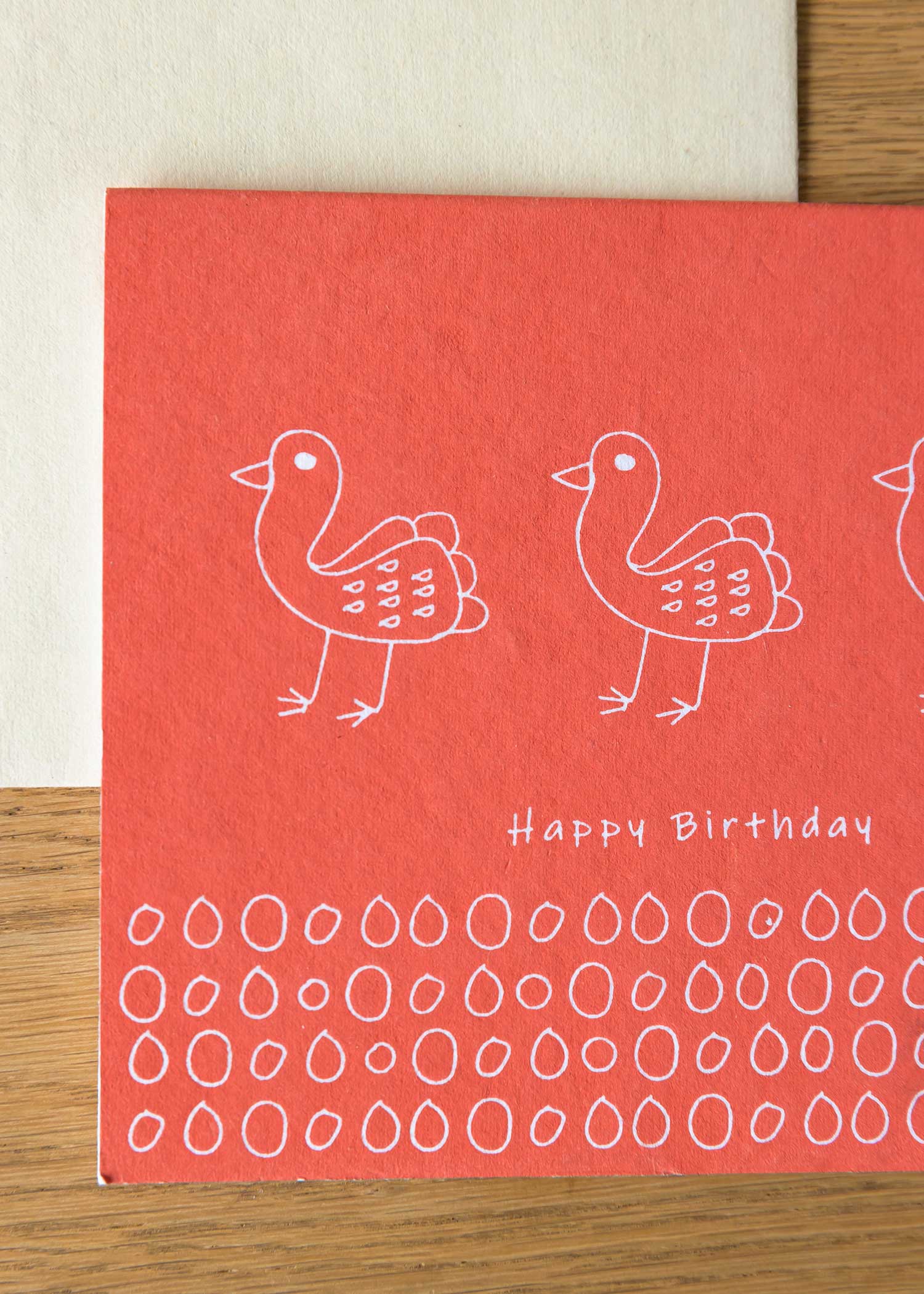 手漉き紙のグリーティングカード