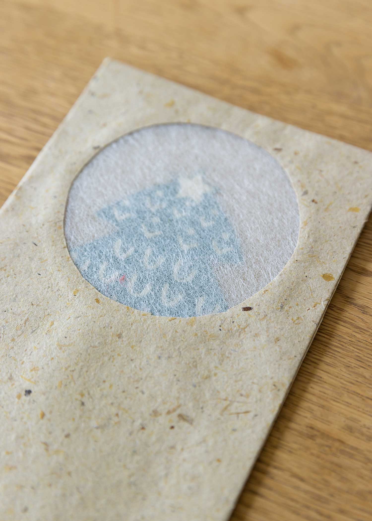 手漉き紙のグリーティングカード