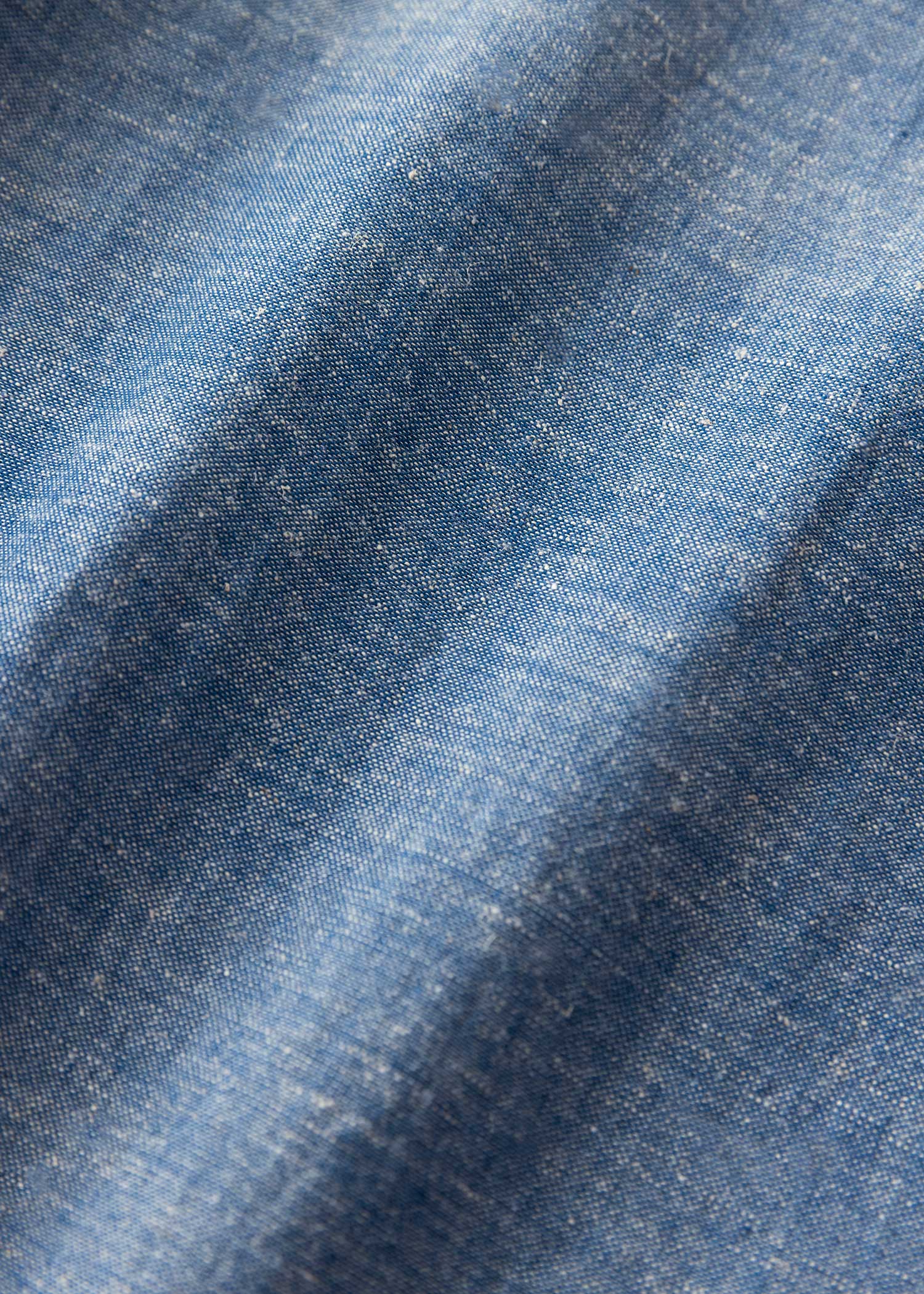 手織りコットンヘンプ七分袖シャツワンピース