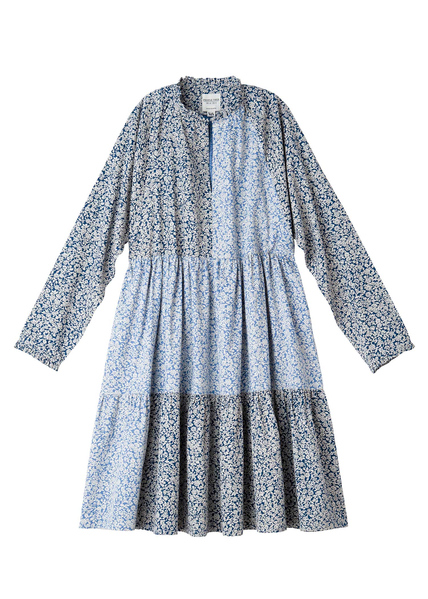 V&A オーガニックコットンマートン柄ショートワンピース