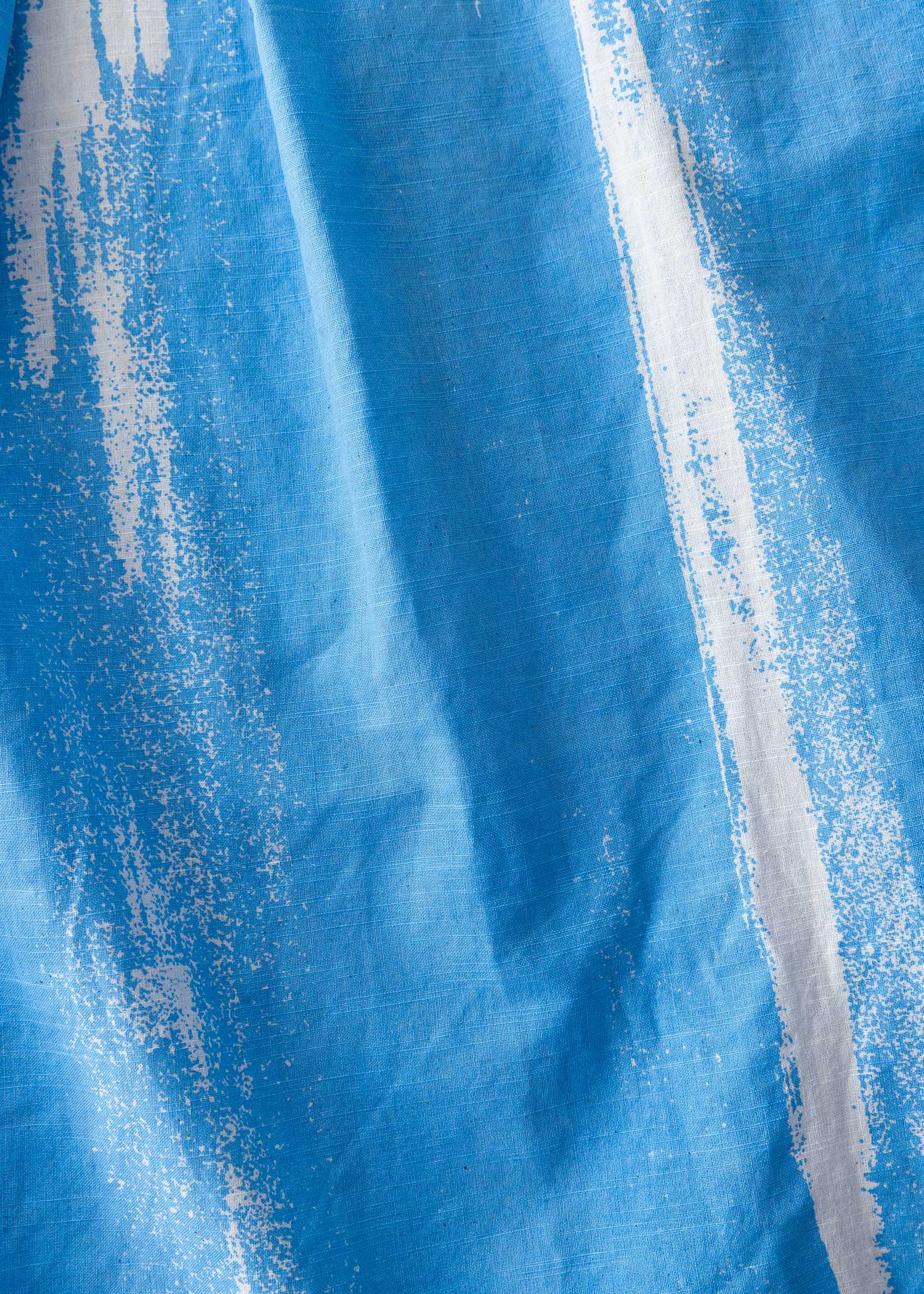 手織りコットンノースリーブワンピース /