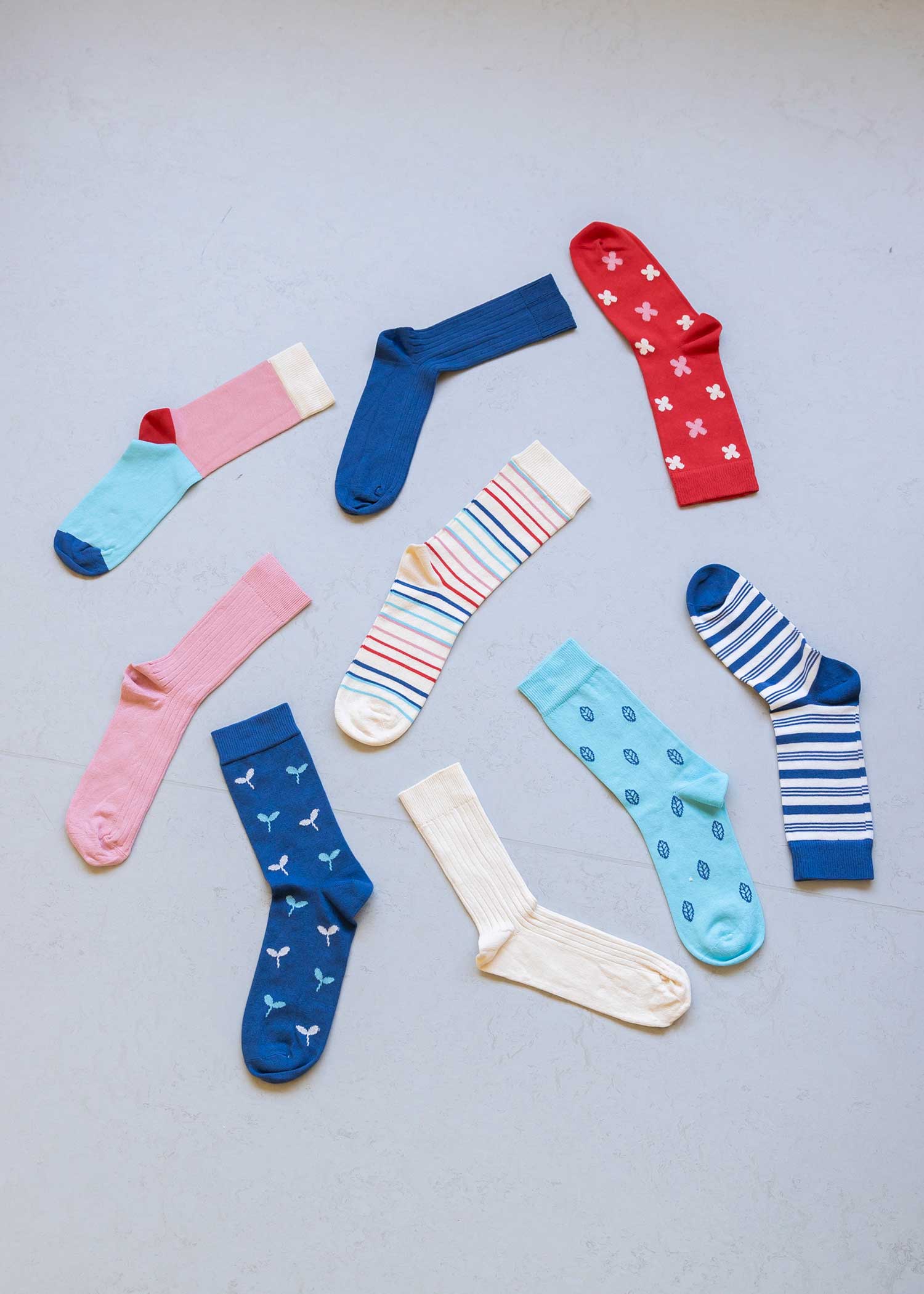 オーガニックコットンリブソックス