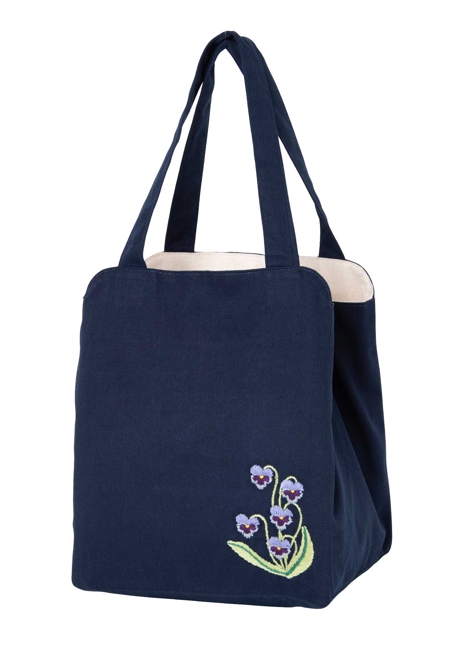手刺繍アジャスタブルバッグ