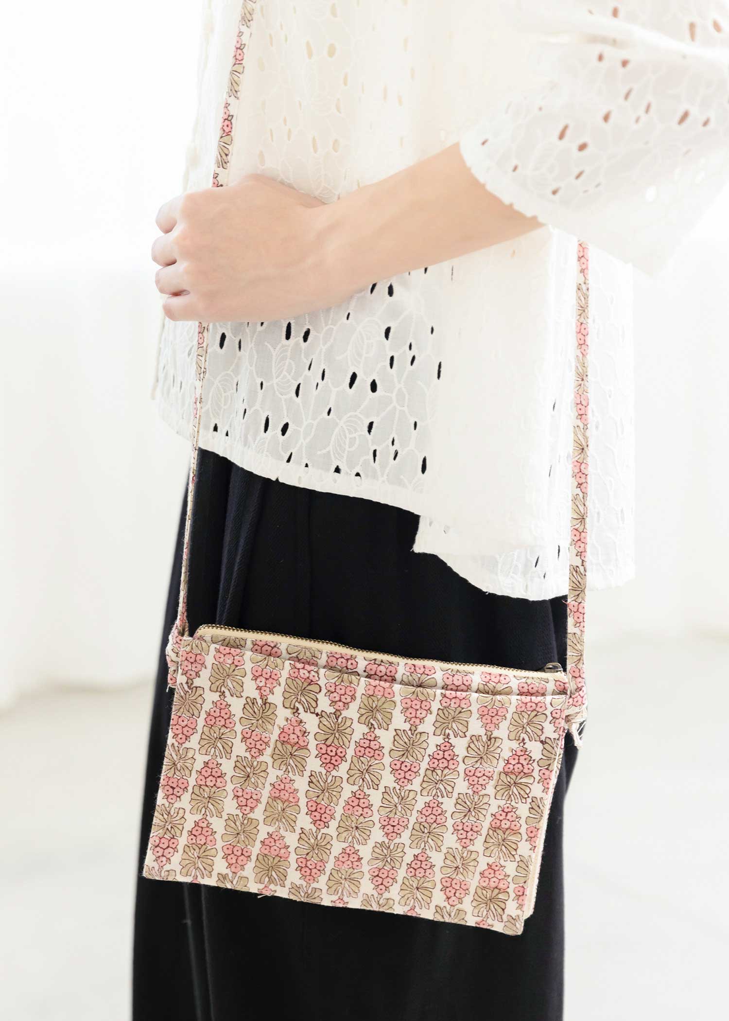 V&A ブロックプリント3WAYポシェット