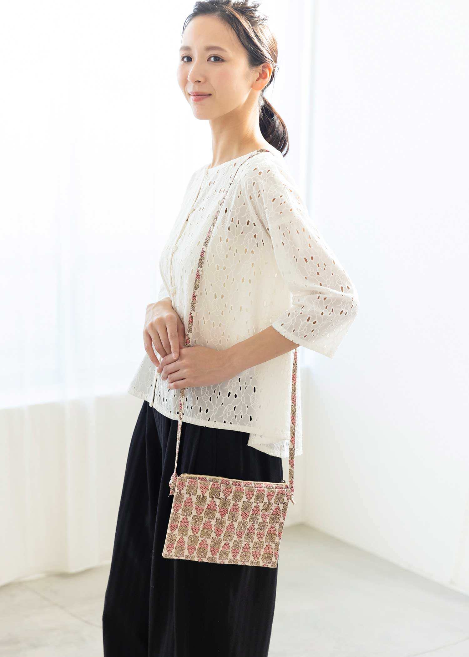 V&A ブロックプリント3WAYポシェット