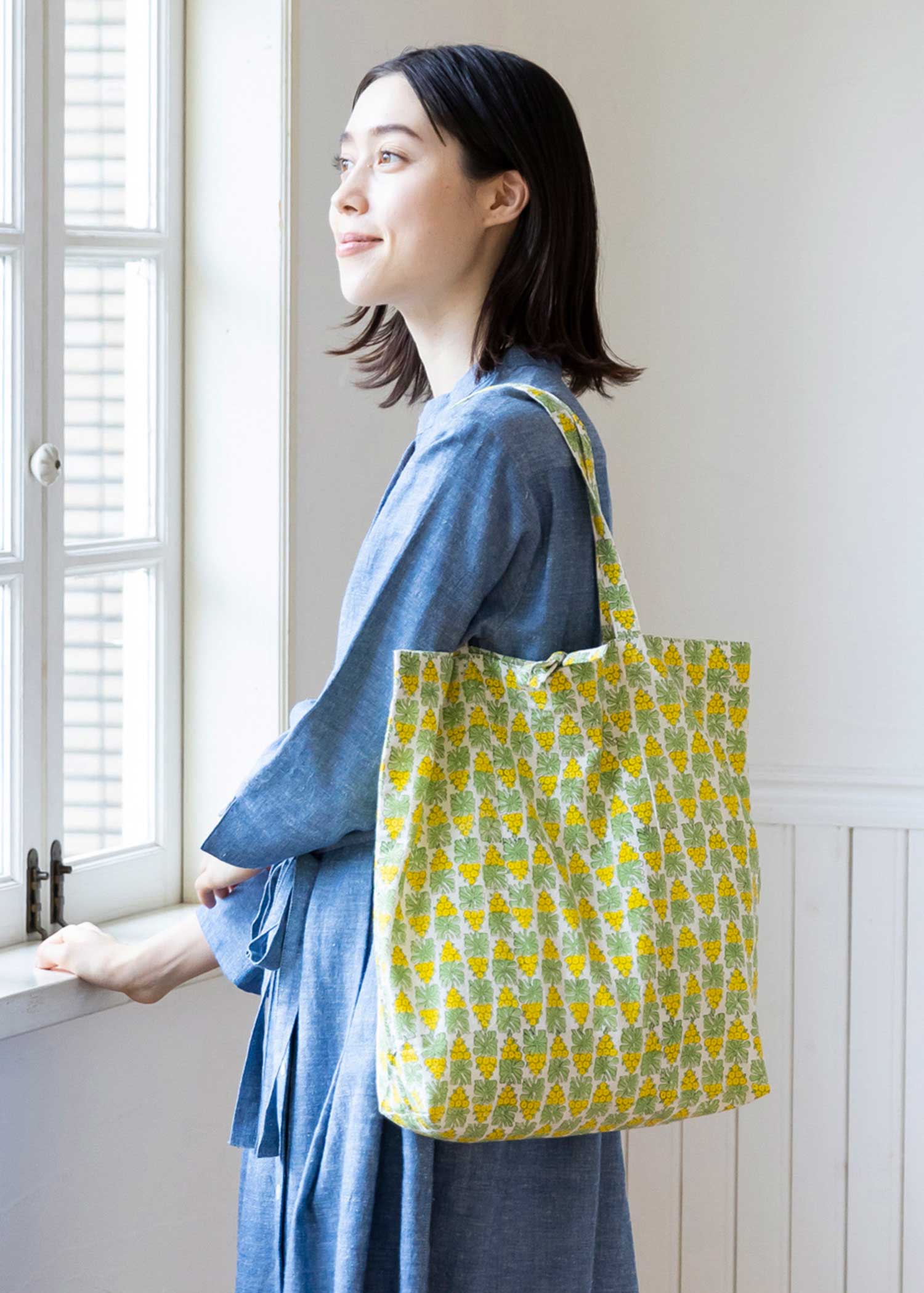 V&A ブロックプリントエコトートバッグ