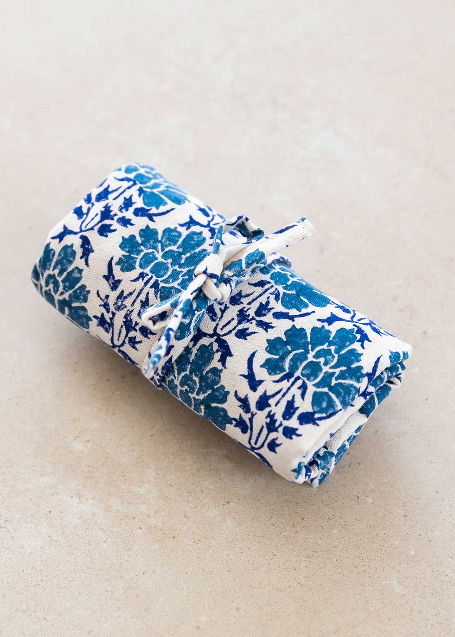 V&A ブロックプリントエコトートバッグ ブロッサム柄