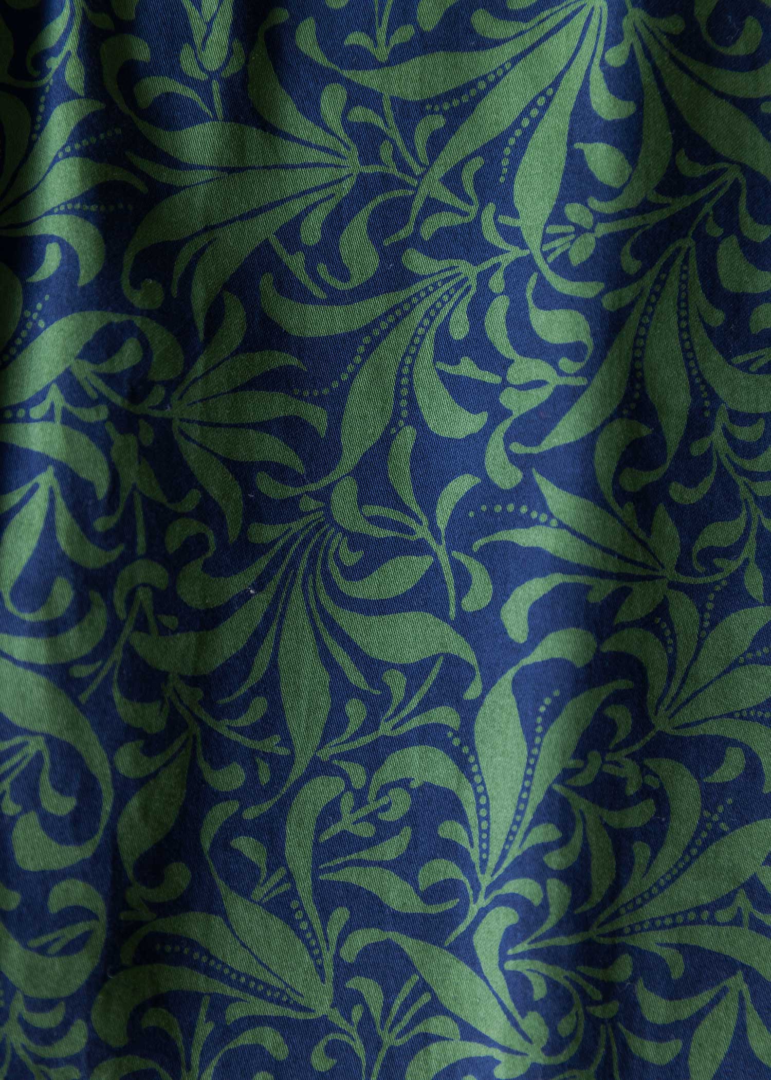 V&A オーガニックコットンリーフ柄ワンピース