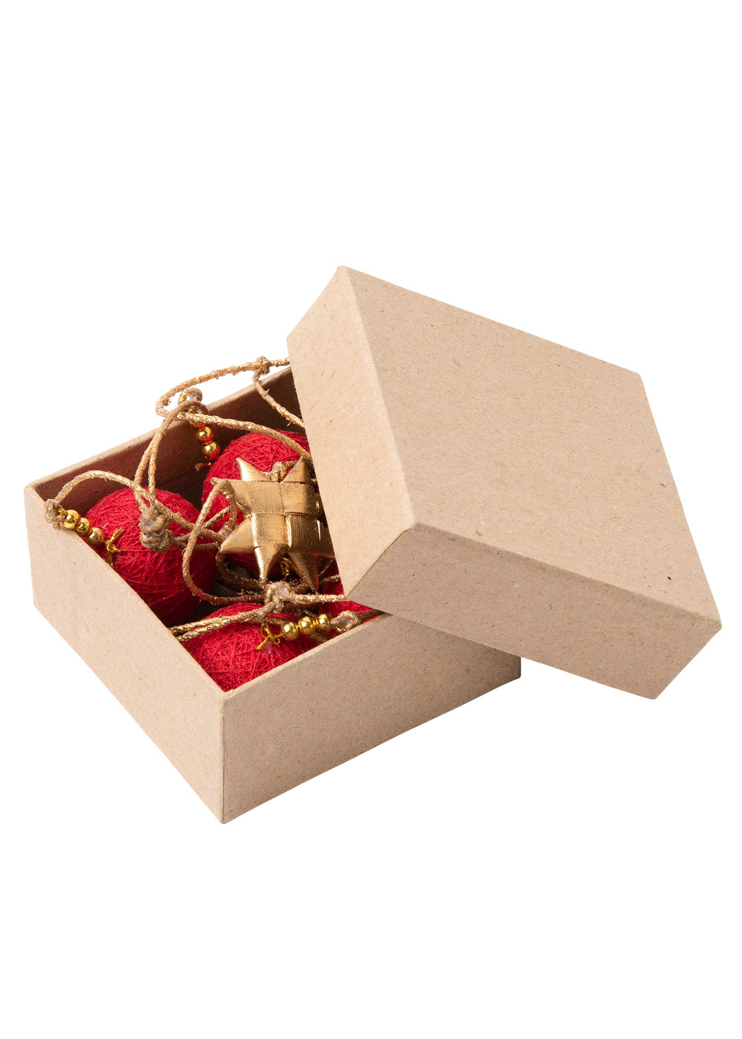 コットンボール&パームリーフガーランド