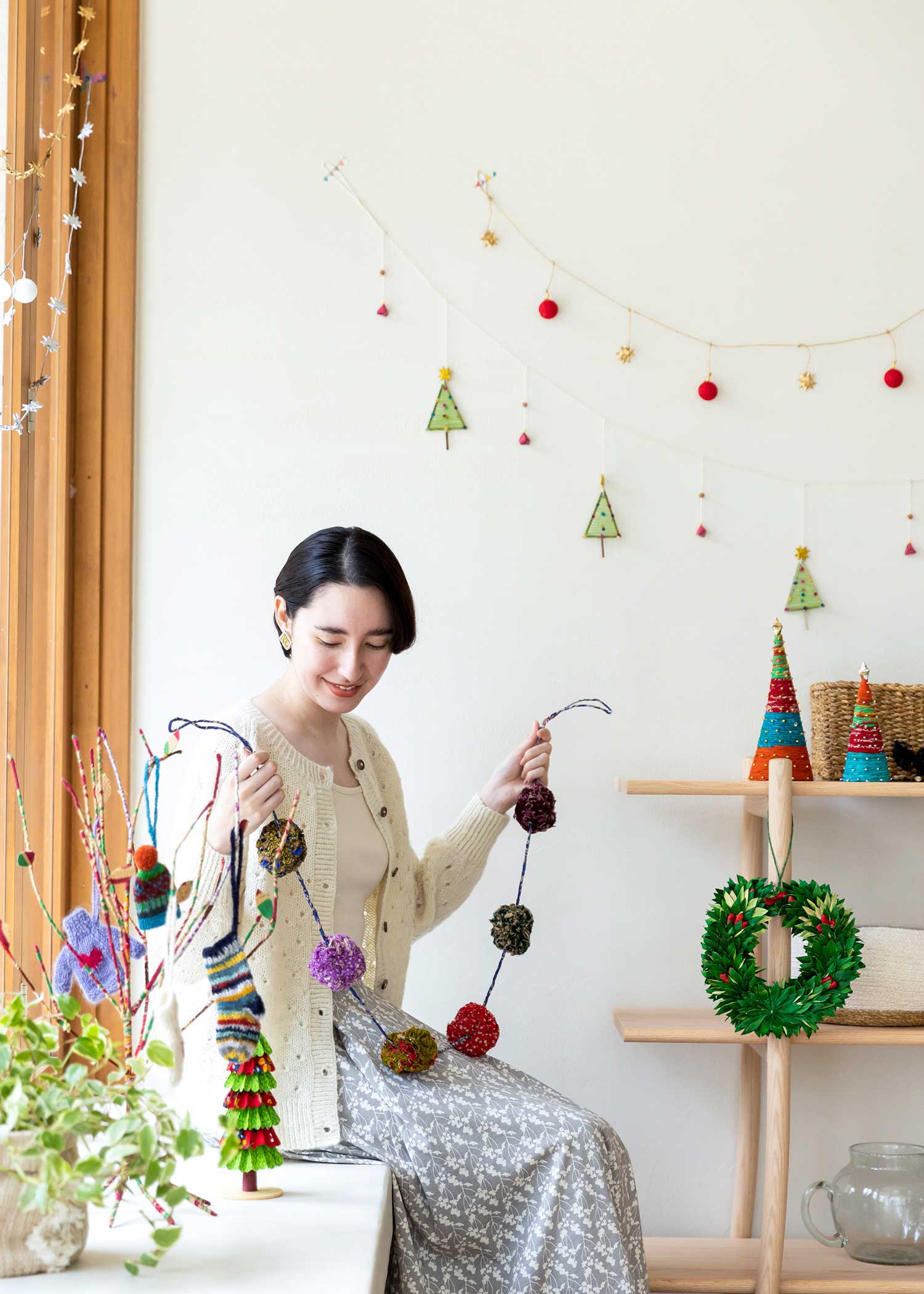 リサイクルサリーのクリスマスツリー(小)
