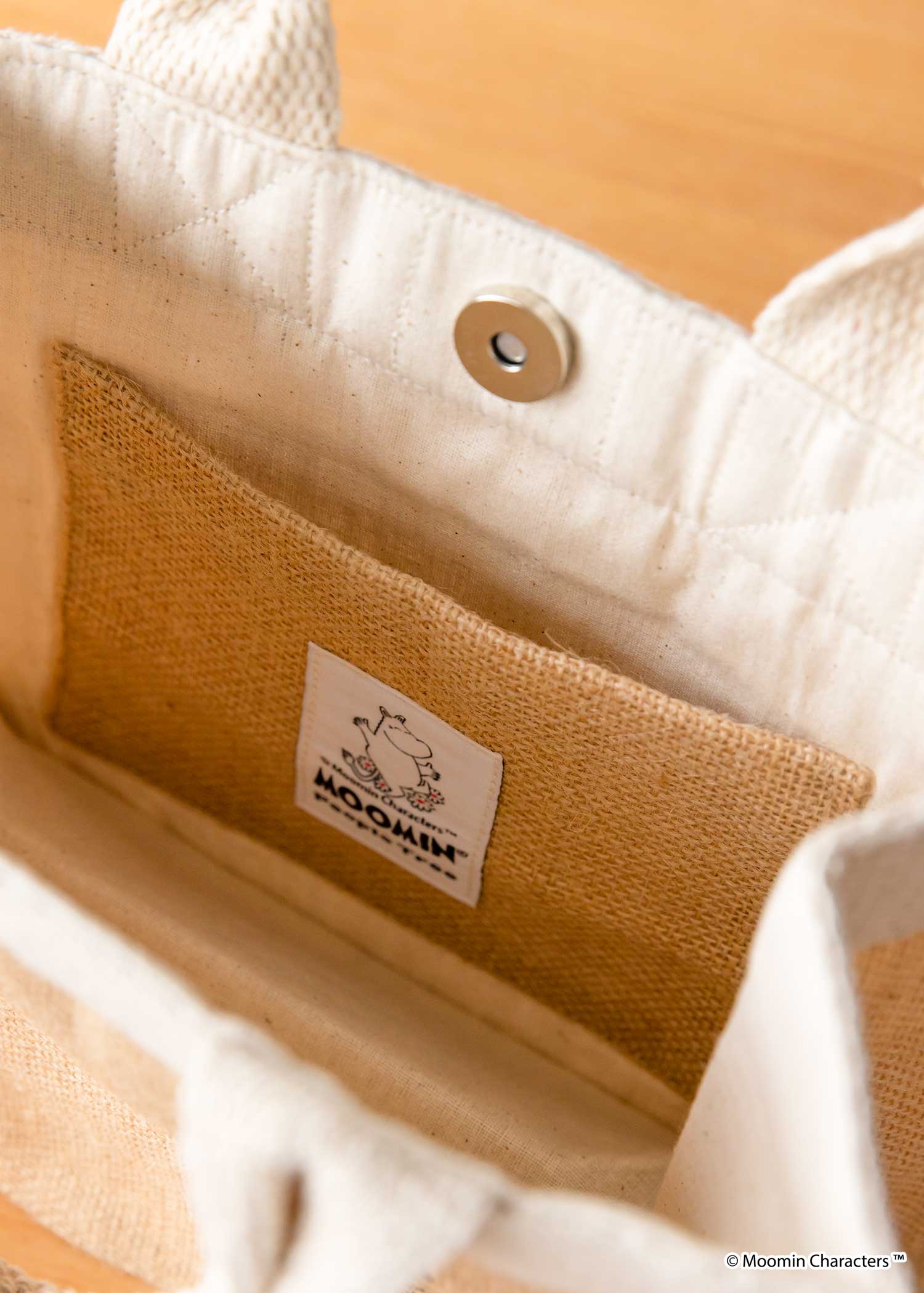ムーミン ジュートプリントミニバッグ
