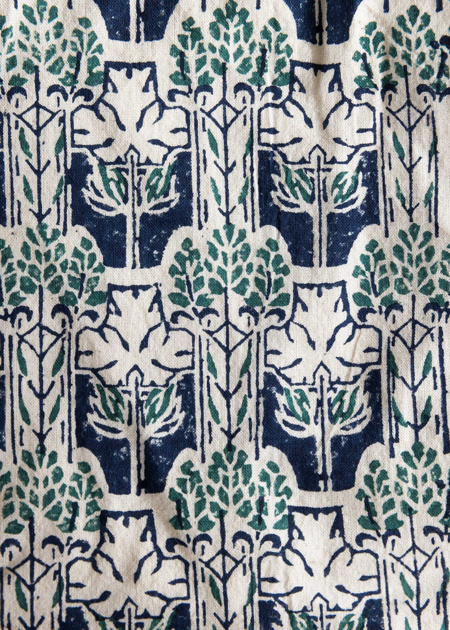 V&A ブロックプリントコットンカードケース ニニ柄