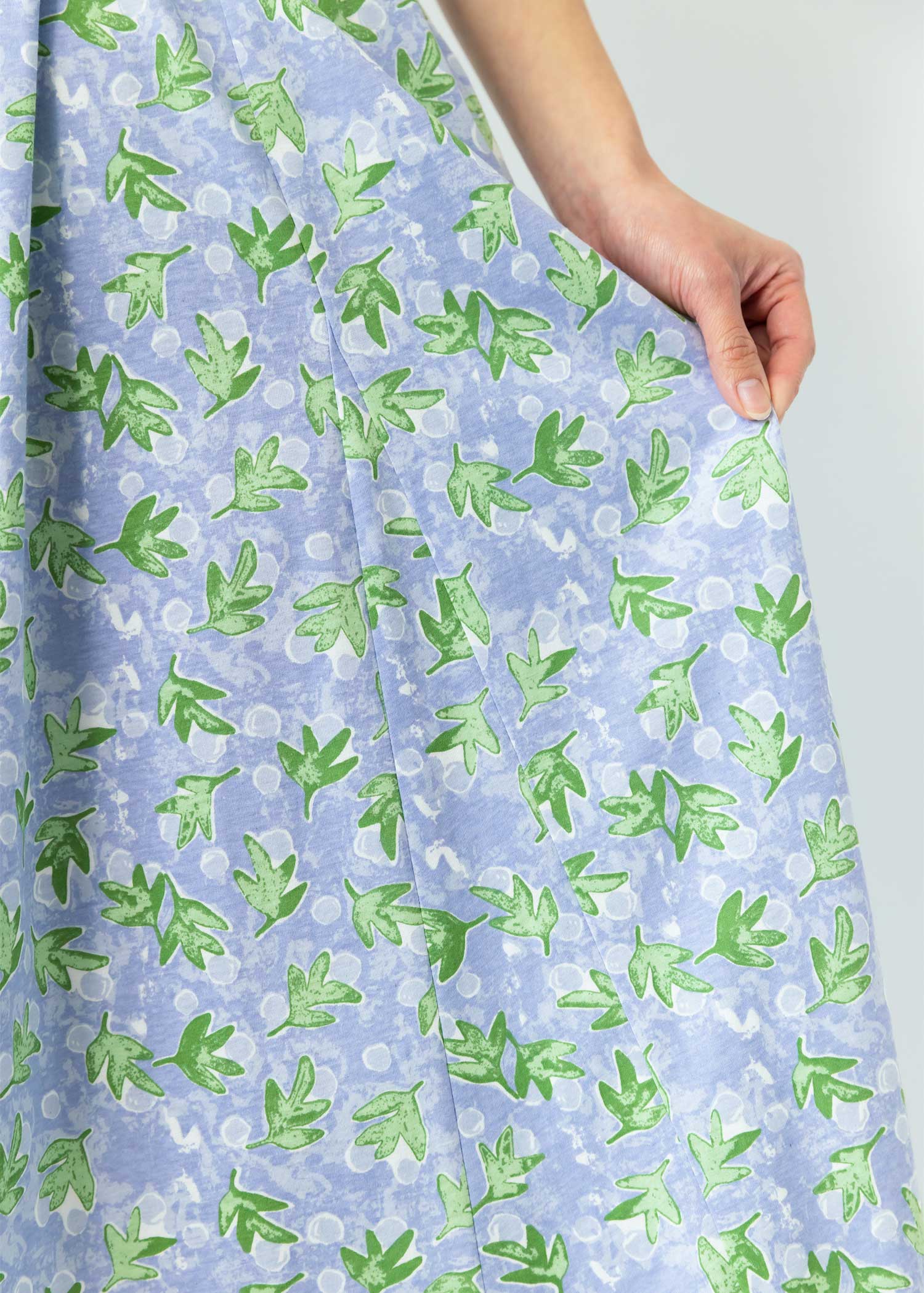 オーガニックコットンフラワー柄マーメイドスカート