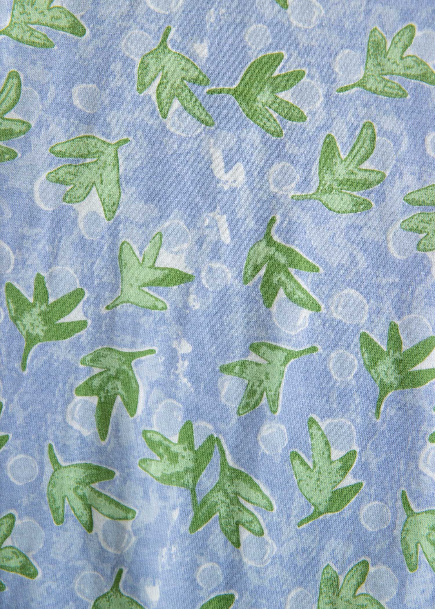 オーガニックコットンフラワー柄マーメイドスカート