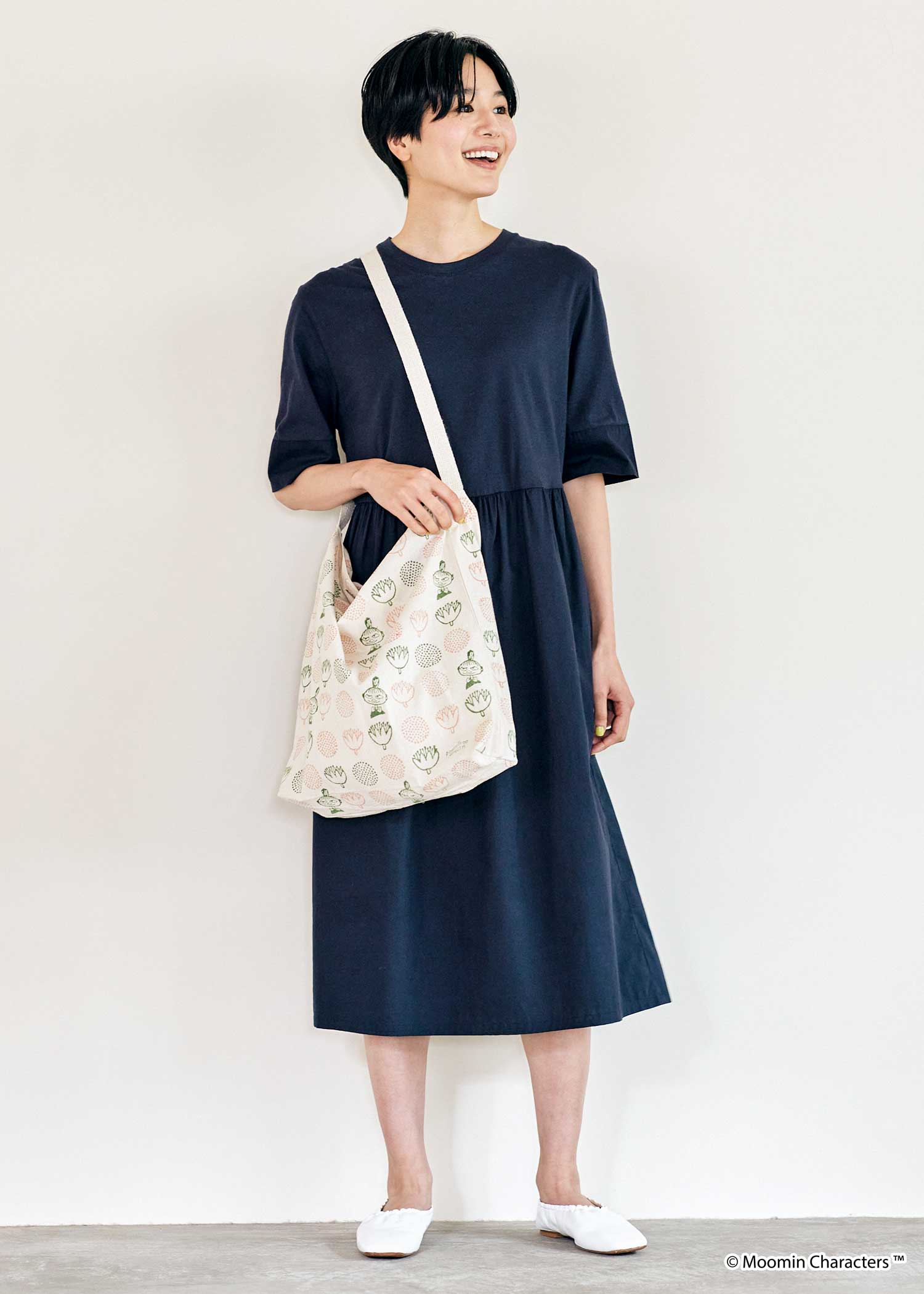 ムーミン ブロックプリントショルダーバッグ