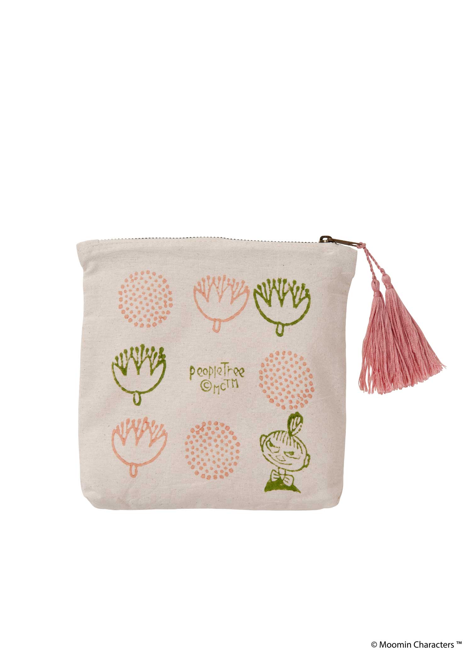 ムーミン ブロックプリントポーチ