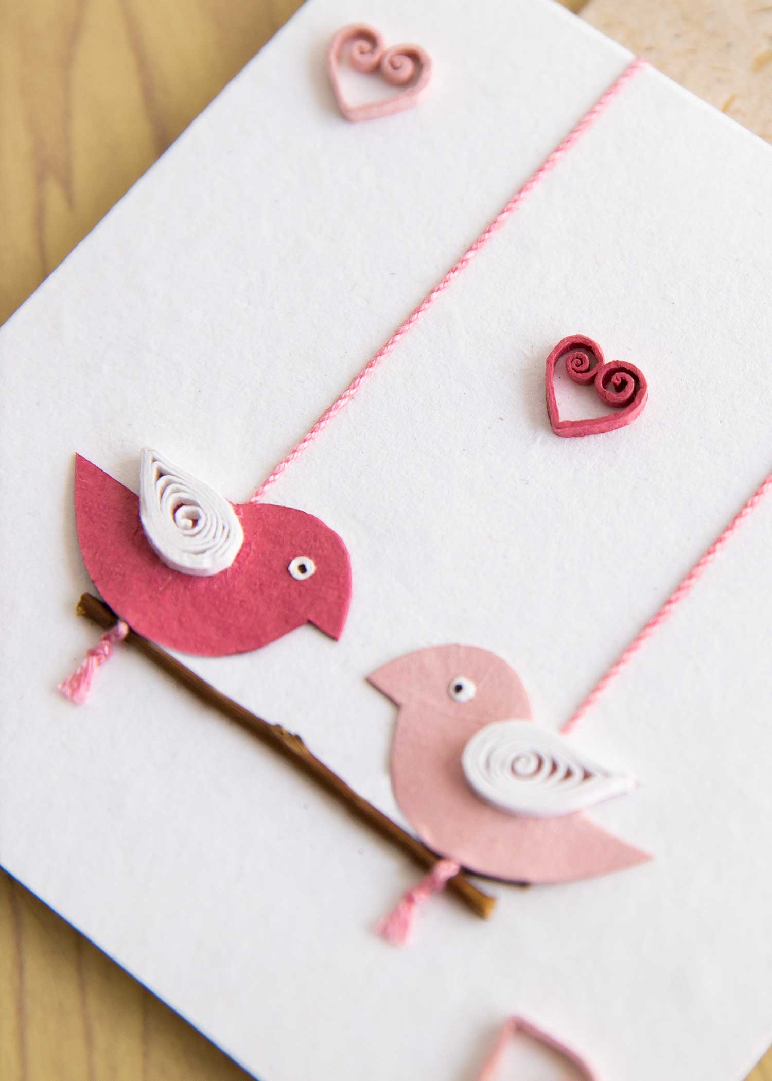 手漉き紙のグリーティングカード