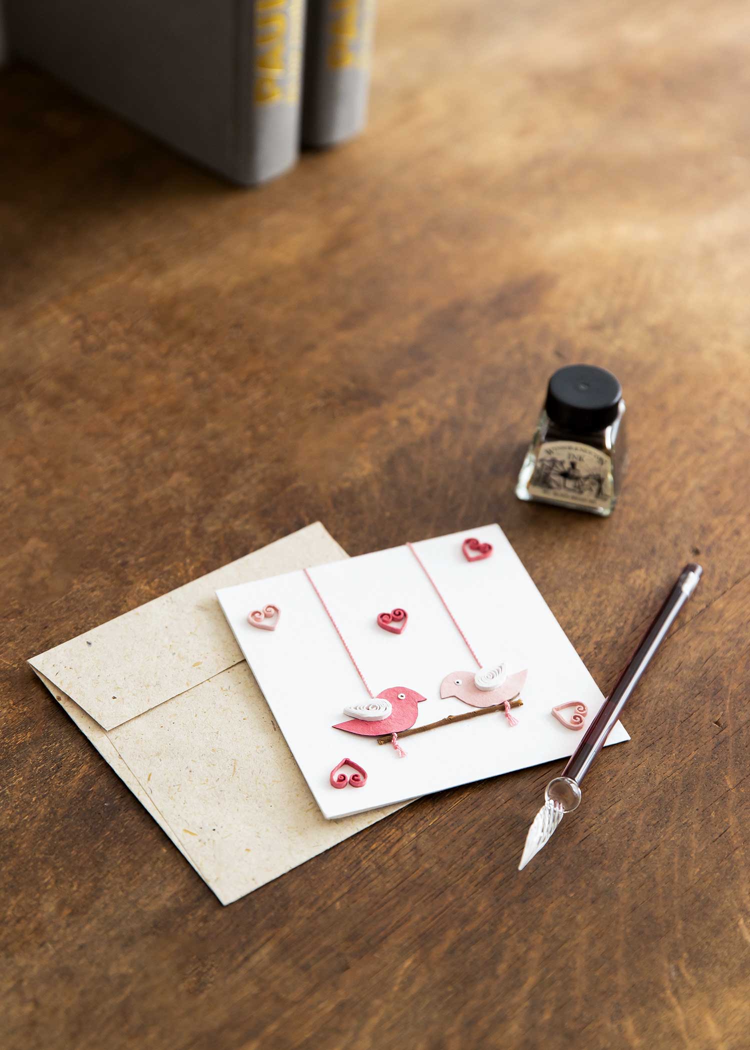 手漉き紙のグリーティングカード