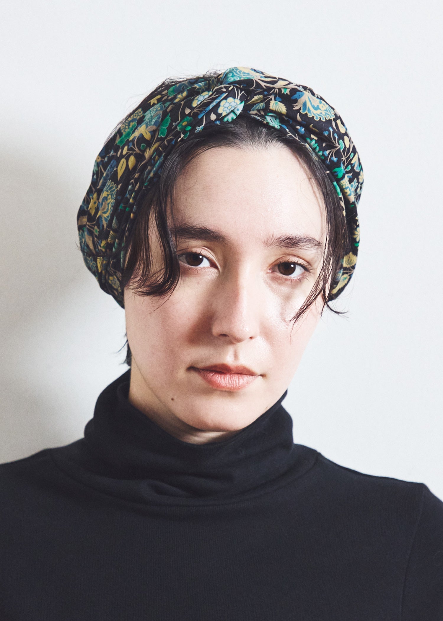 V&A オーガニックコットンヘアバンド ヤスミン柄